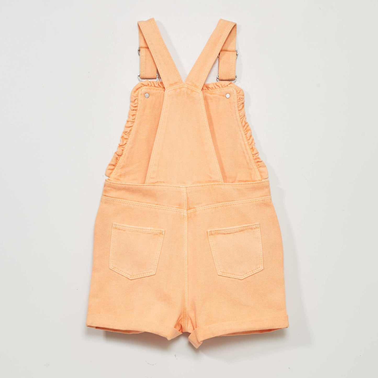 Salopette short en jean Orange
