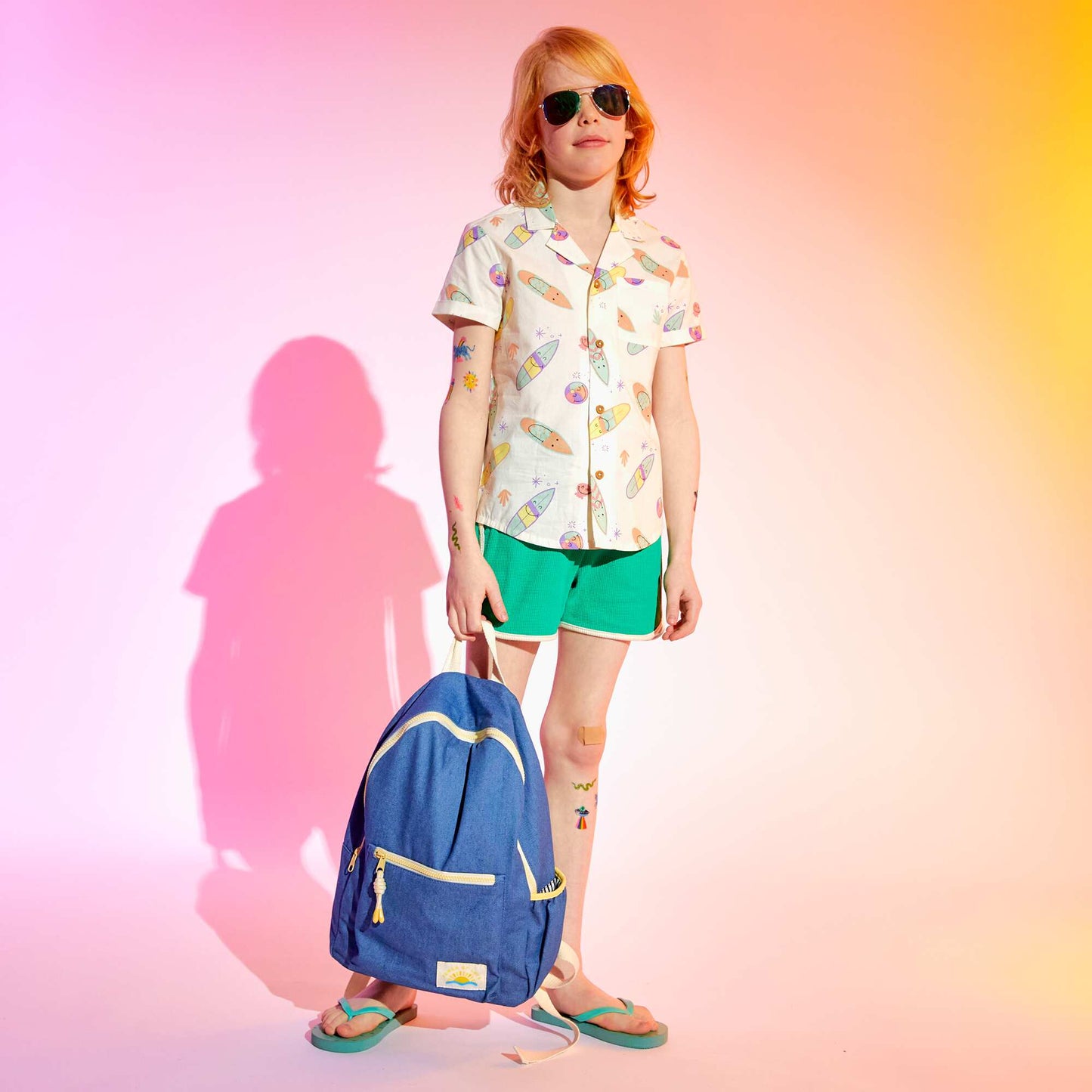 Short en nid d'abeilles Vert