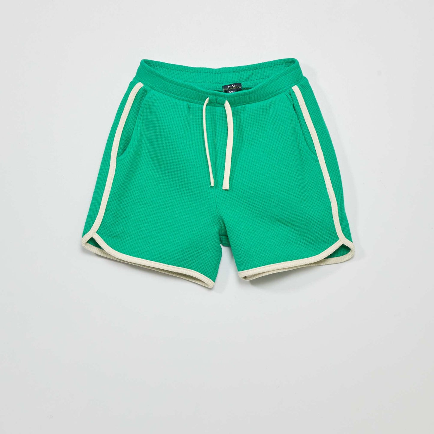 Short en nid d'abeilles Vert
