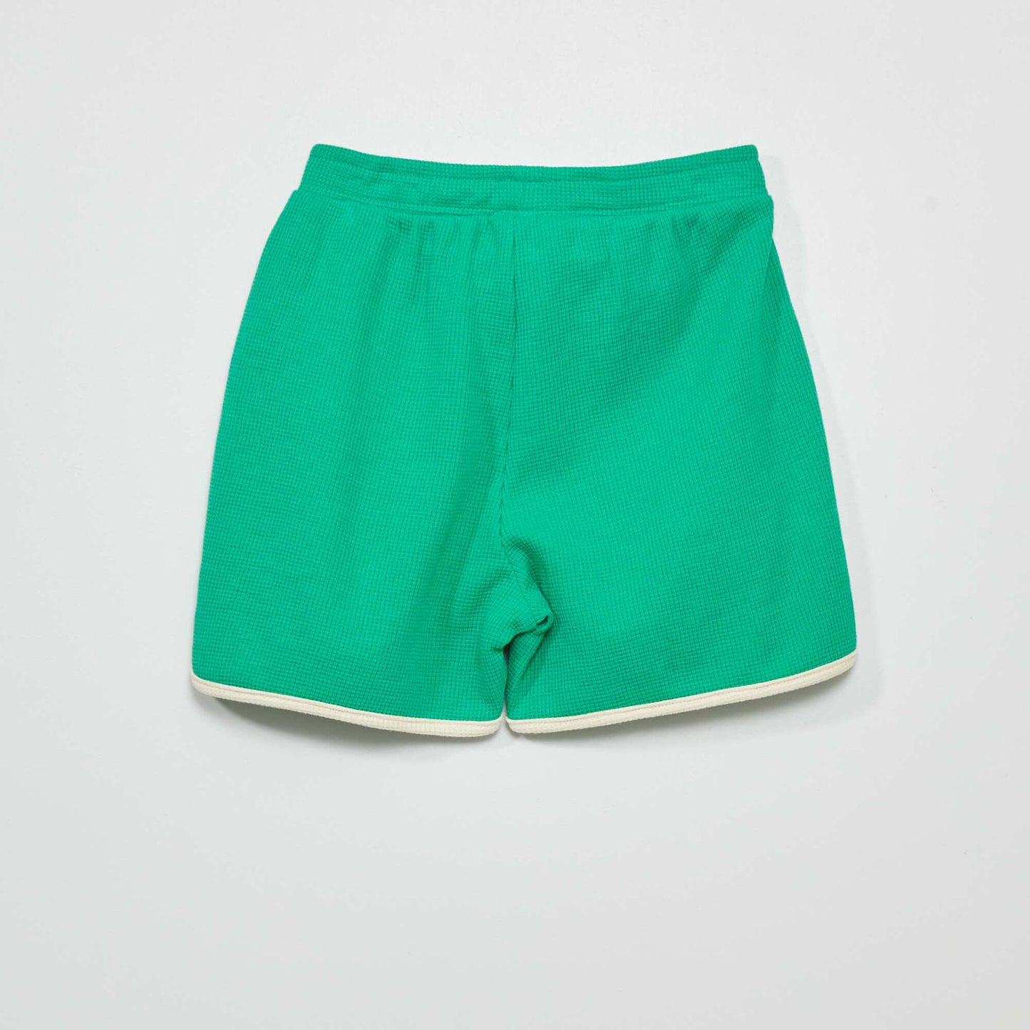 Short en nid d'abeilles Vert