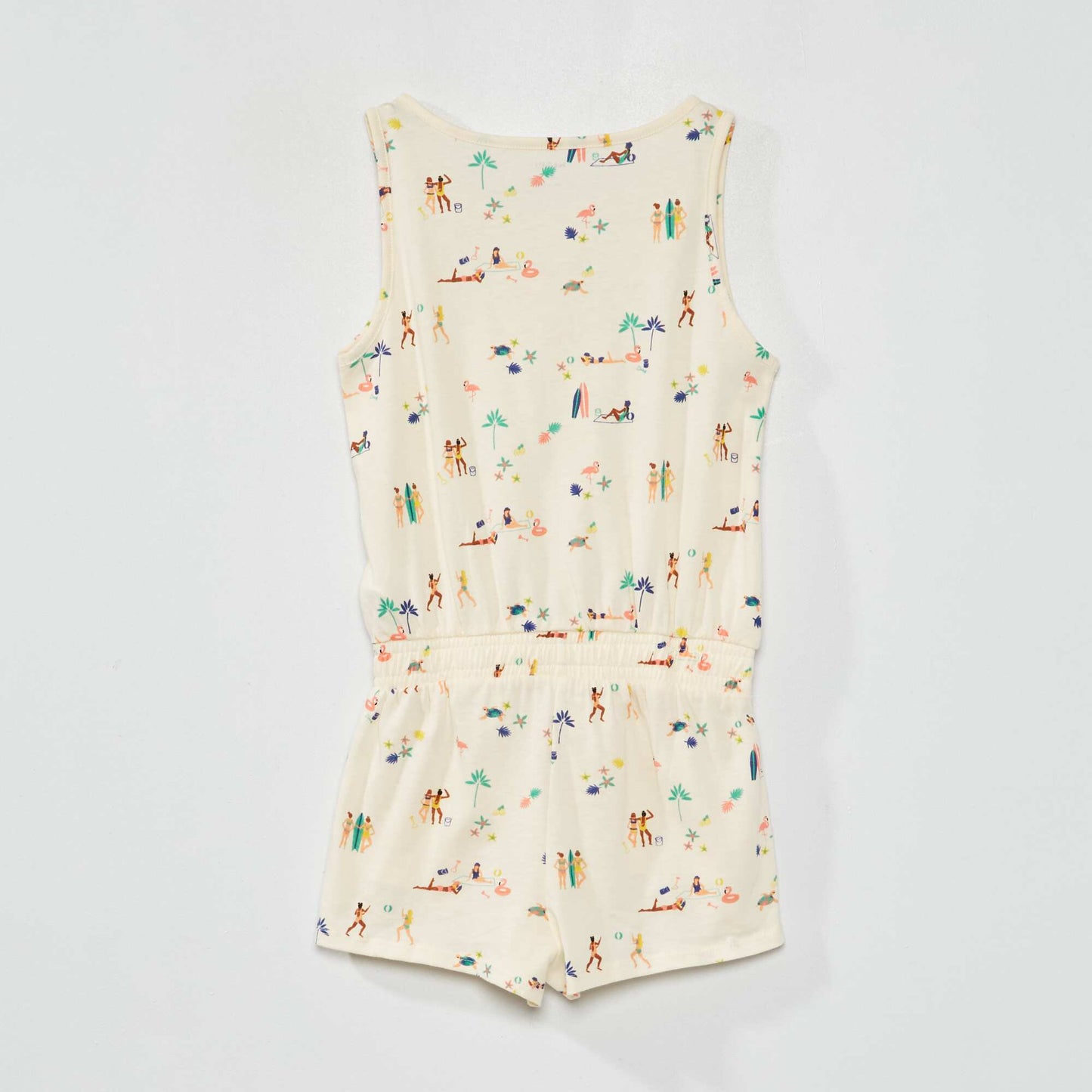 Combishort motif Beige