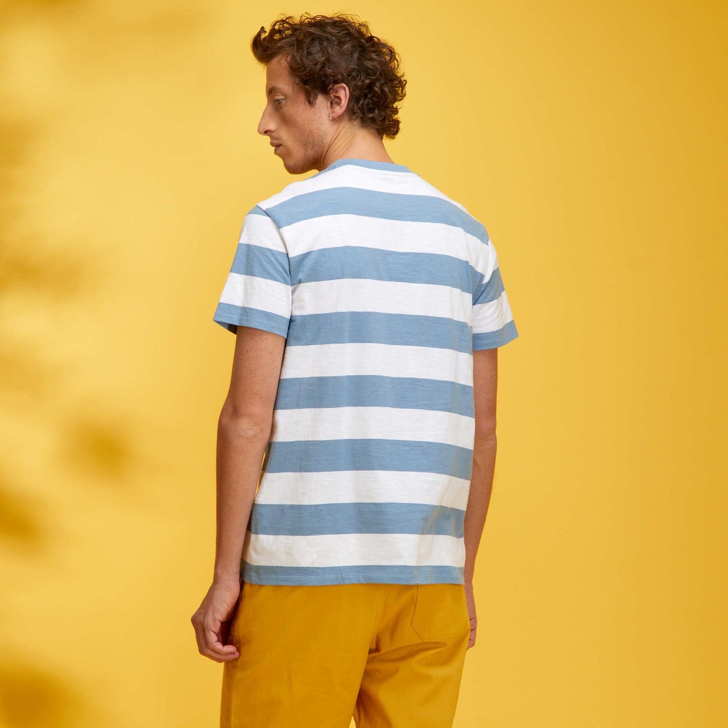 Tee-shirt rayures bleu denim