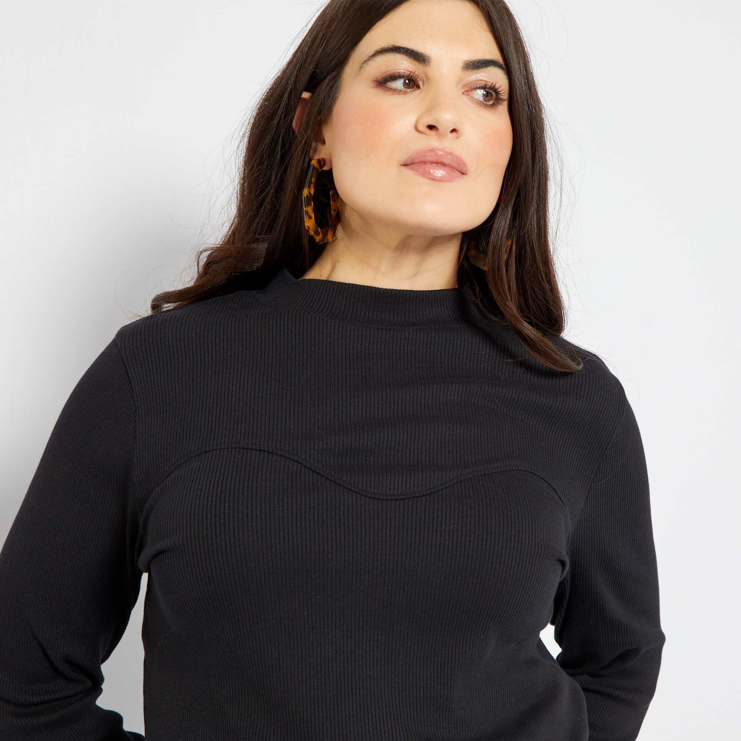 T-shirt manches longues noir