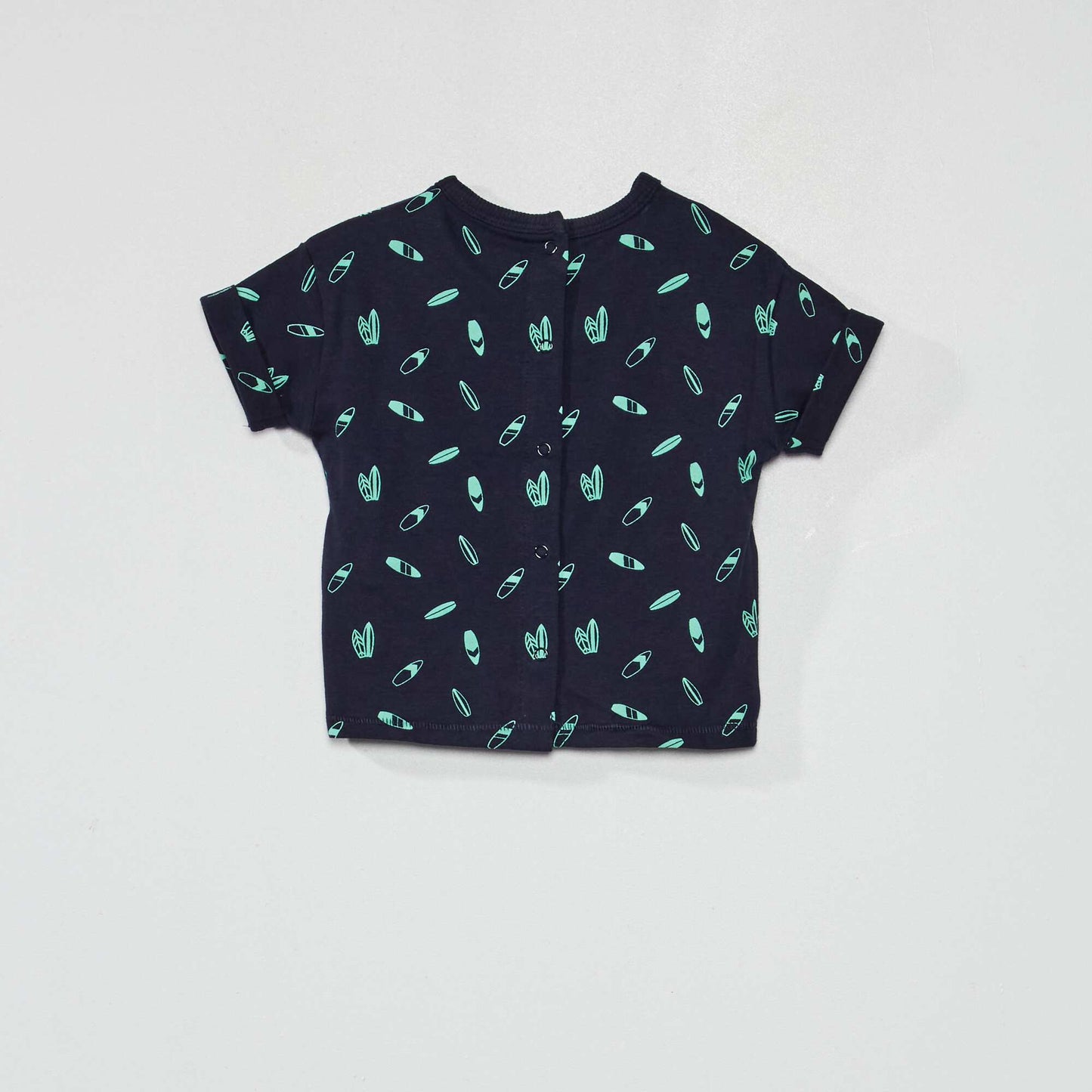 T-shirt imprim en jersey Bleu