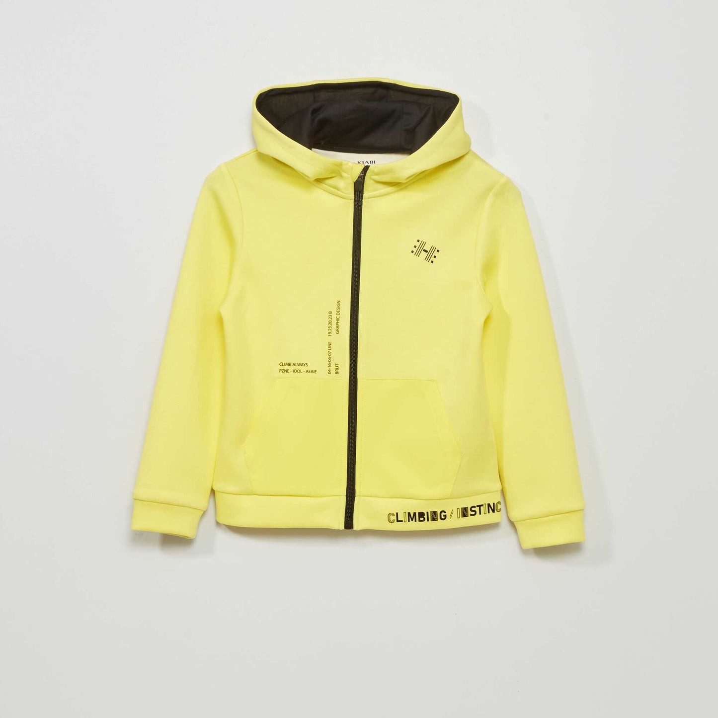 Sweat capuche Jaune