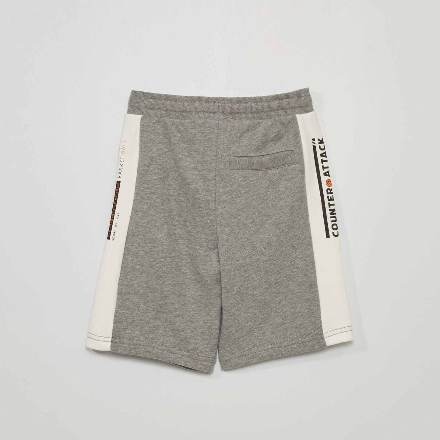 Short de sport en molleton Blanc