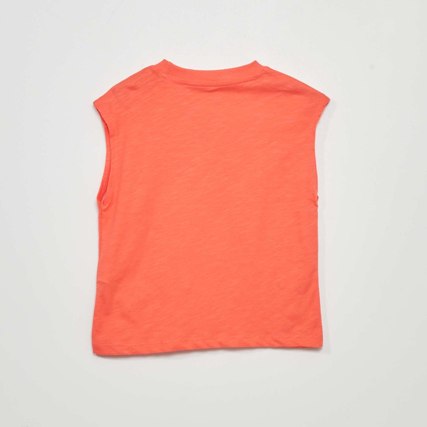 T-shirt en jersey avec sequins Rose rouge