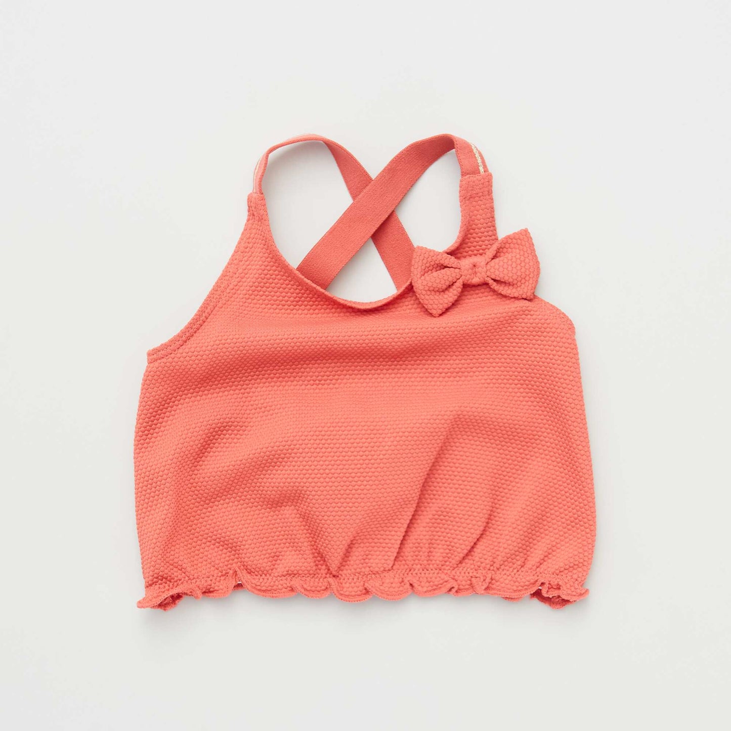 Maillot de bain avec volants - 2 pi ces rouge framboise