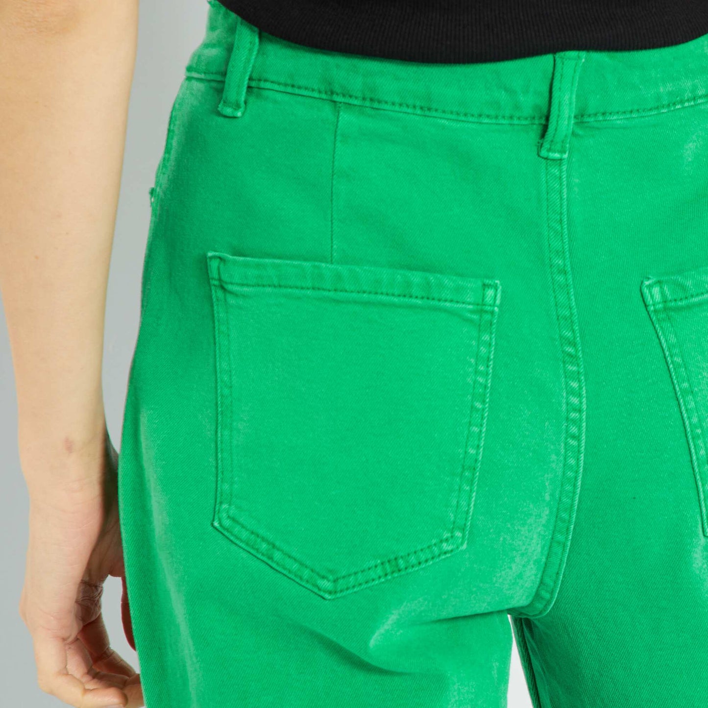 Jean mom taille tr s haute Vert