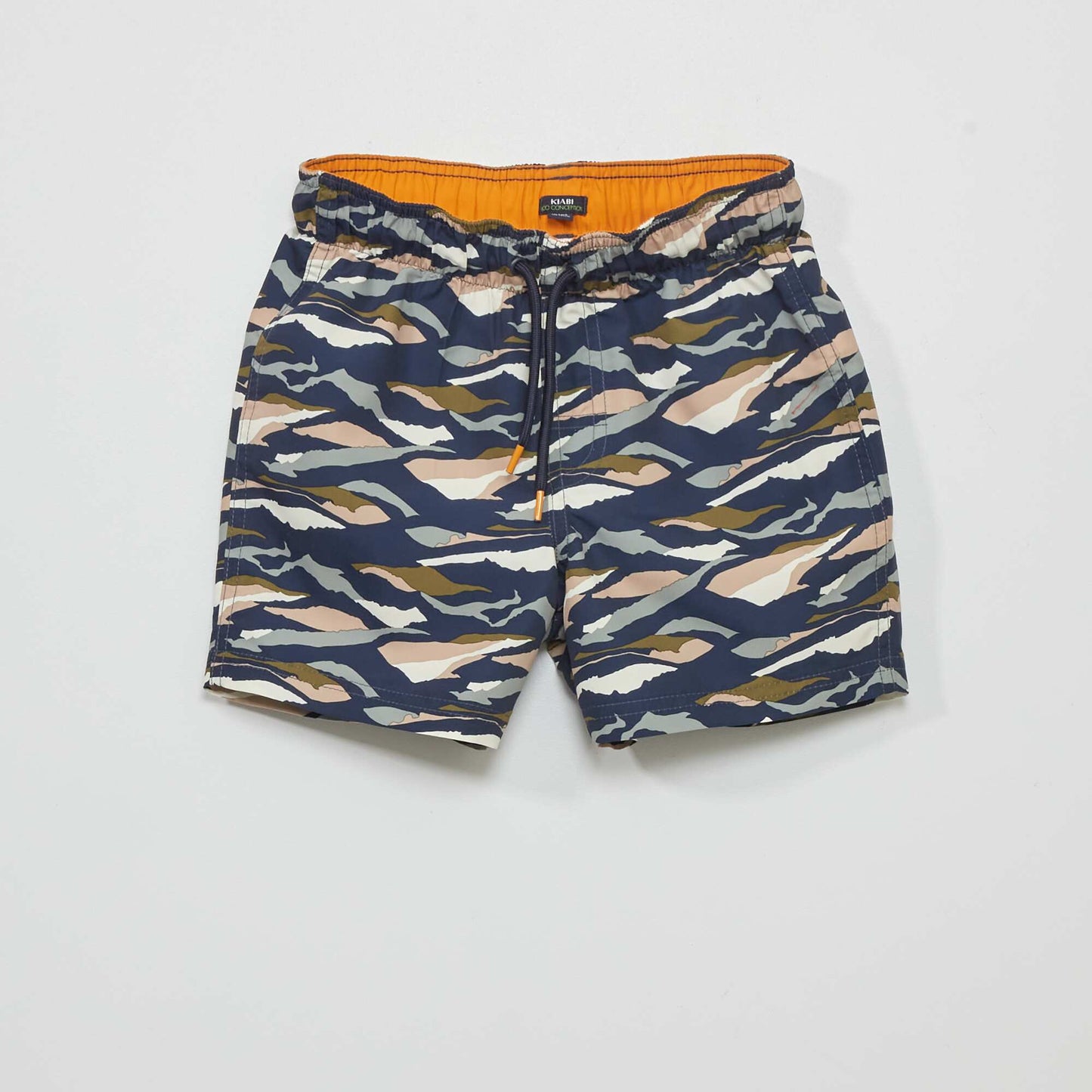 Short de bain imprim Bleu