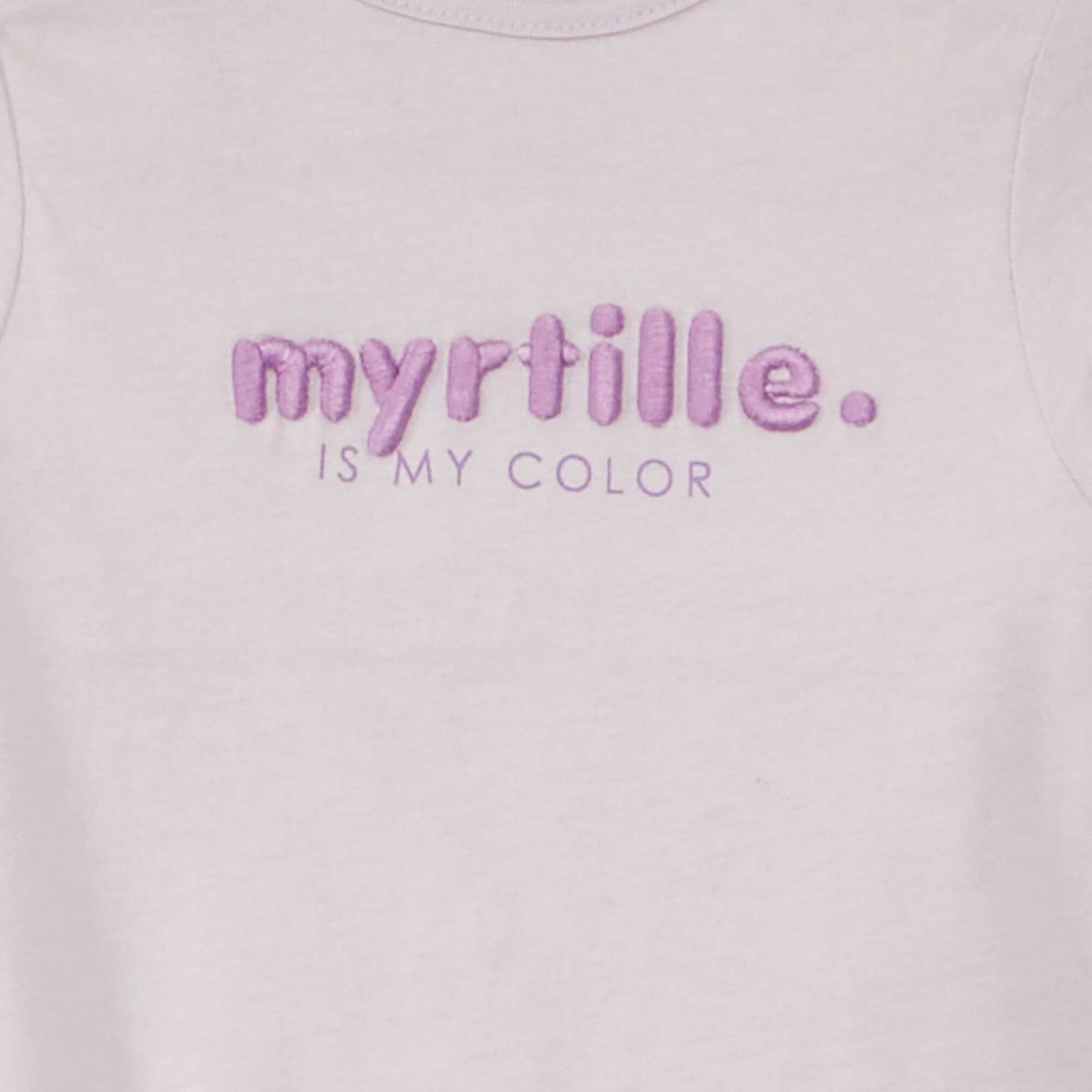 Tee-shirt en jersey avec bords volant s Violet