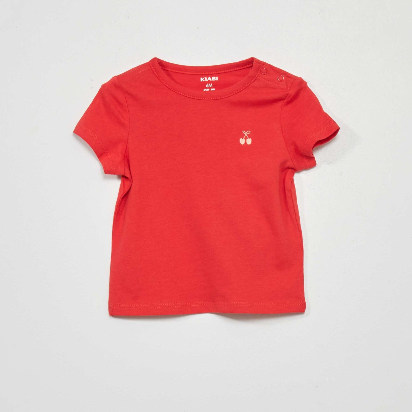 T-shirt manches courtes Rouge/rose