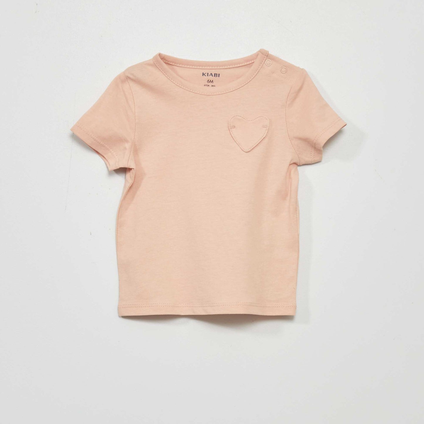 T-shirt manches courtes Rouge/rose