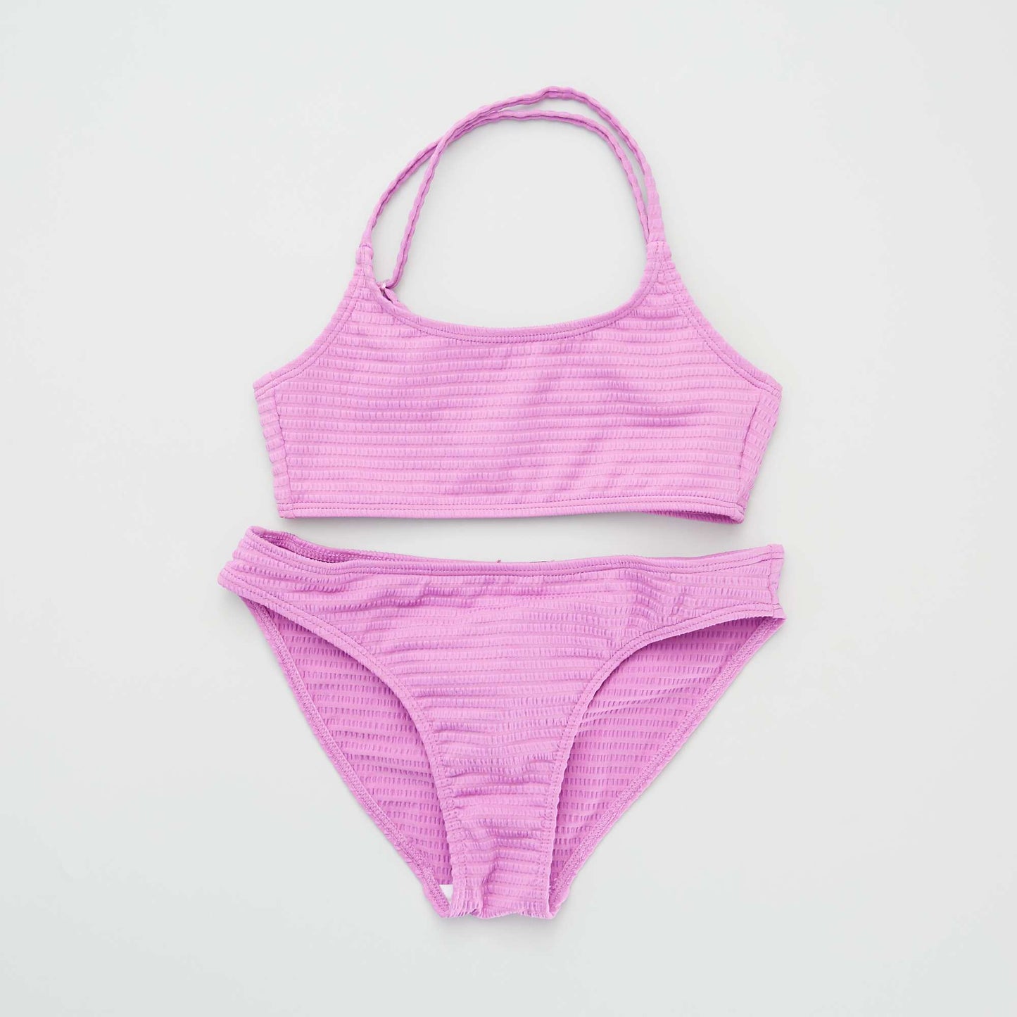Maillot de bain en microfibre textur e - 2 pi ces Rose