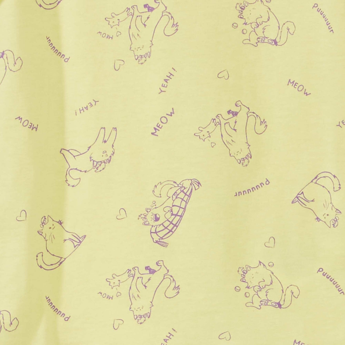 T-shirt motif manches courtes Jaune