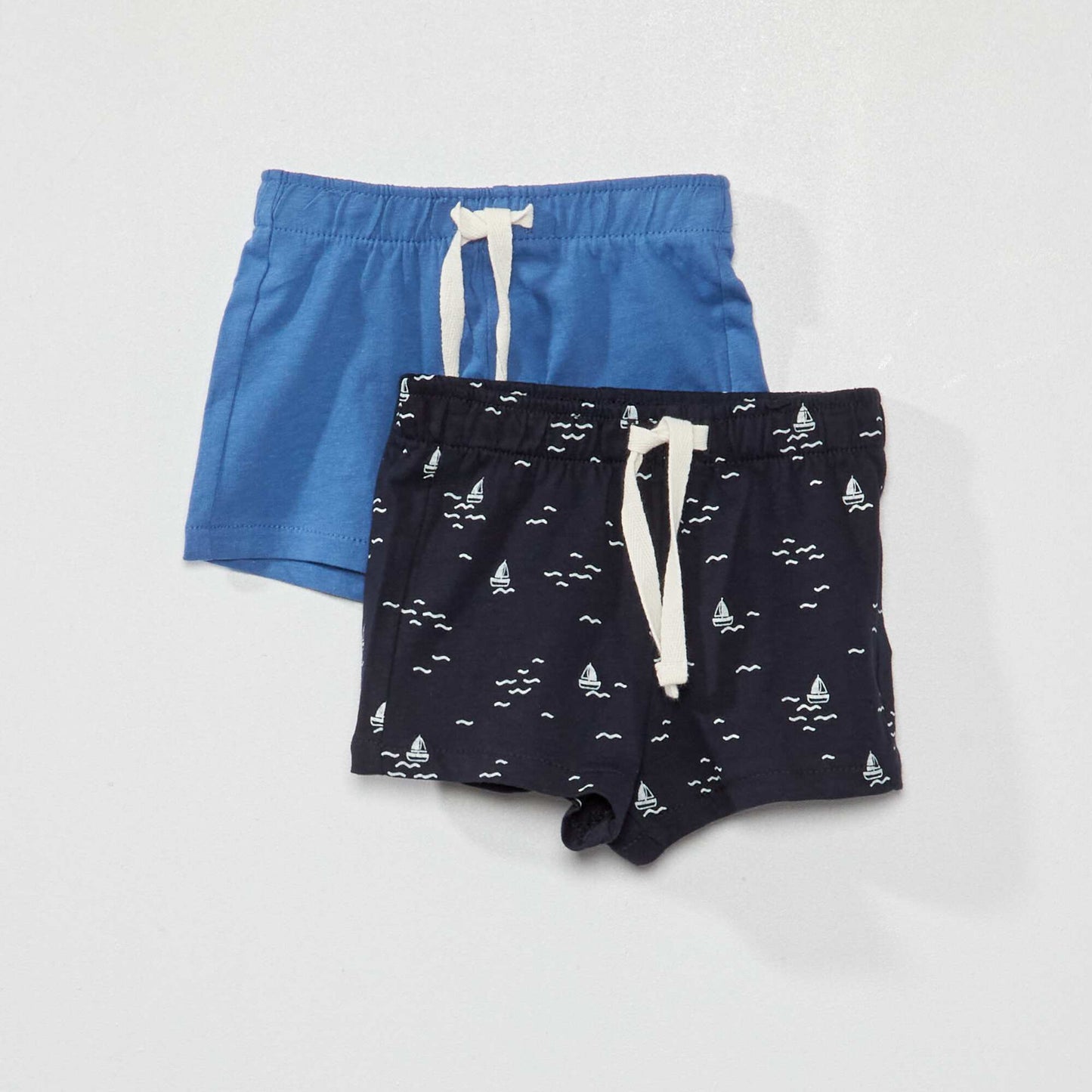 Lot de 2 shorts en jersey BLEU