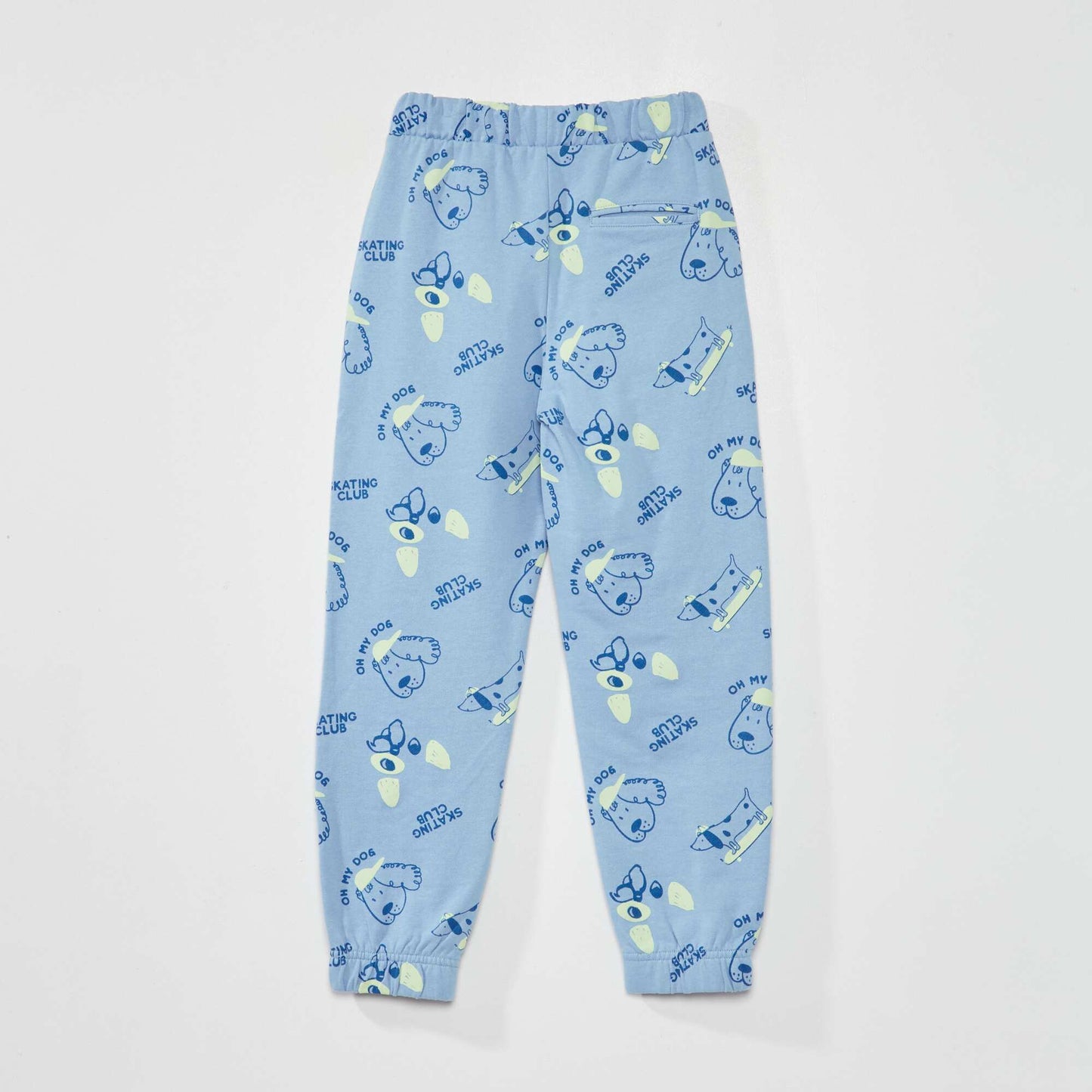 Pantalon de jogging en molleton imprim Bleu