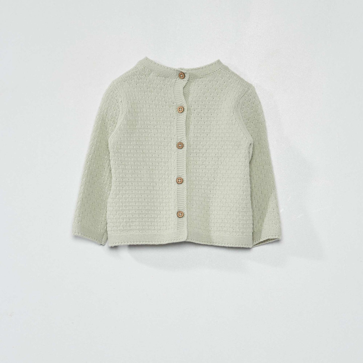 Gilet en maille fantaisie Vert