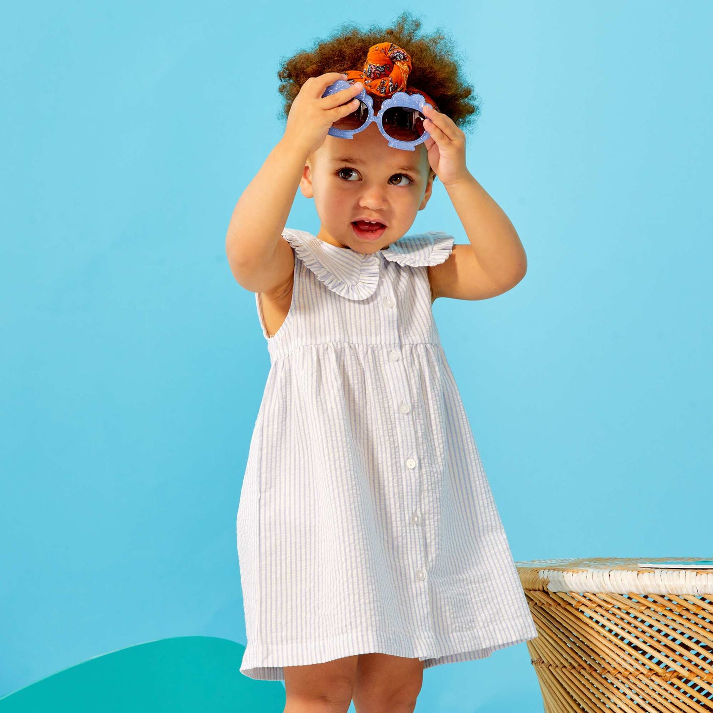 Ensemble robe + culotte - 2 pi ces Bleu