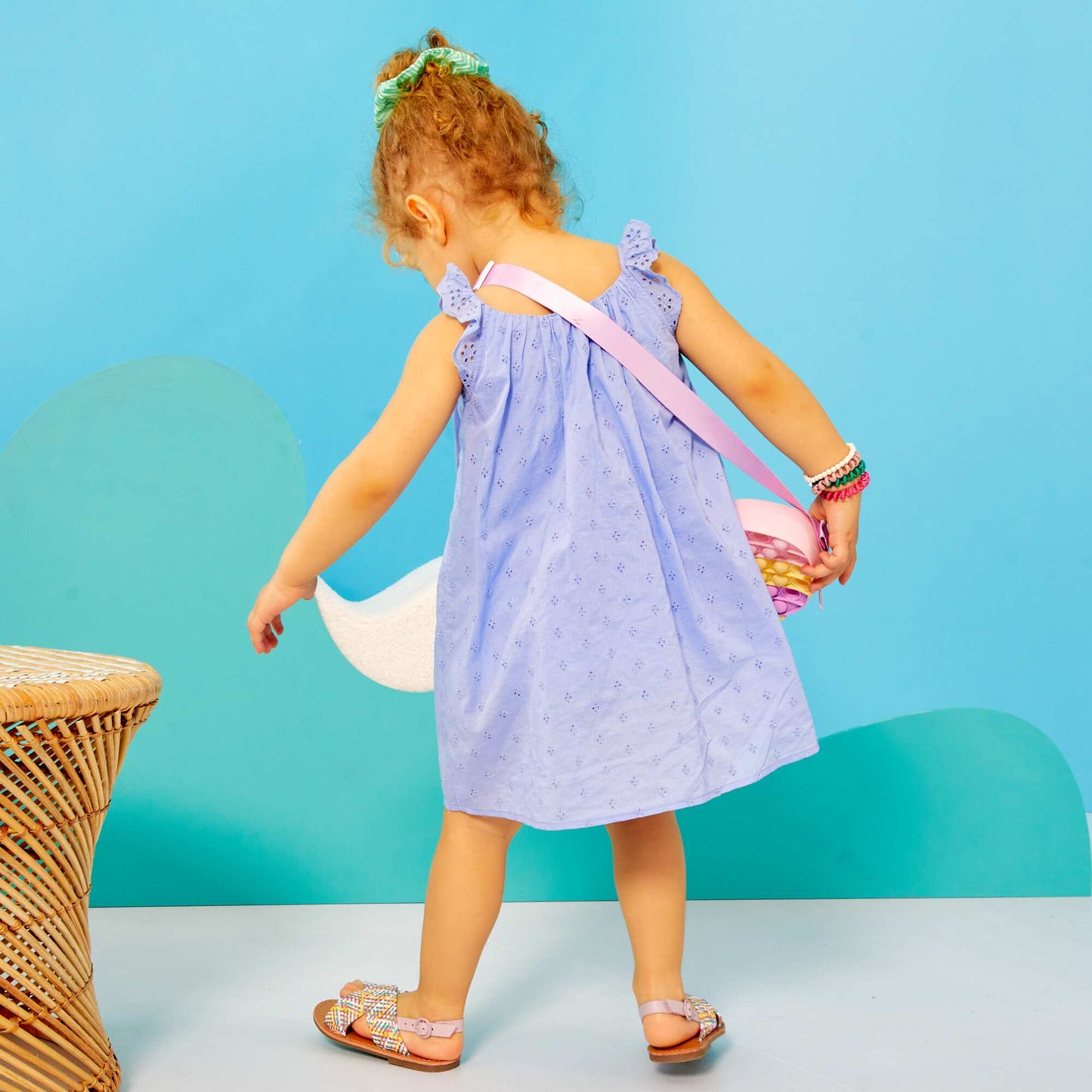 Robe vas e en broderie anglaise Violet