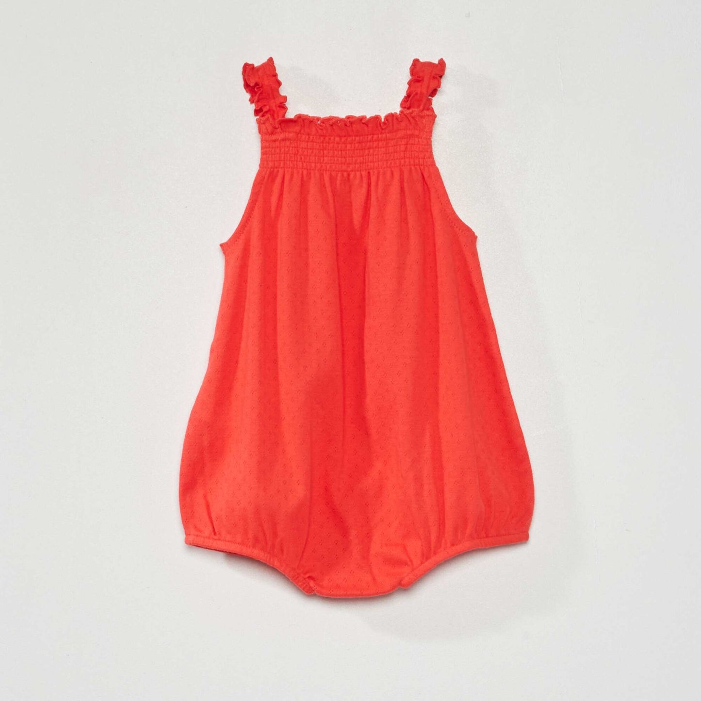 Barboteuse en pointelle Rouge