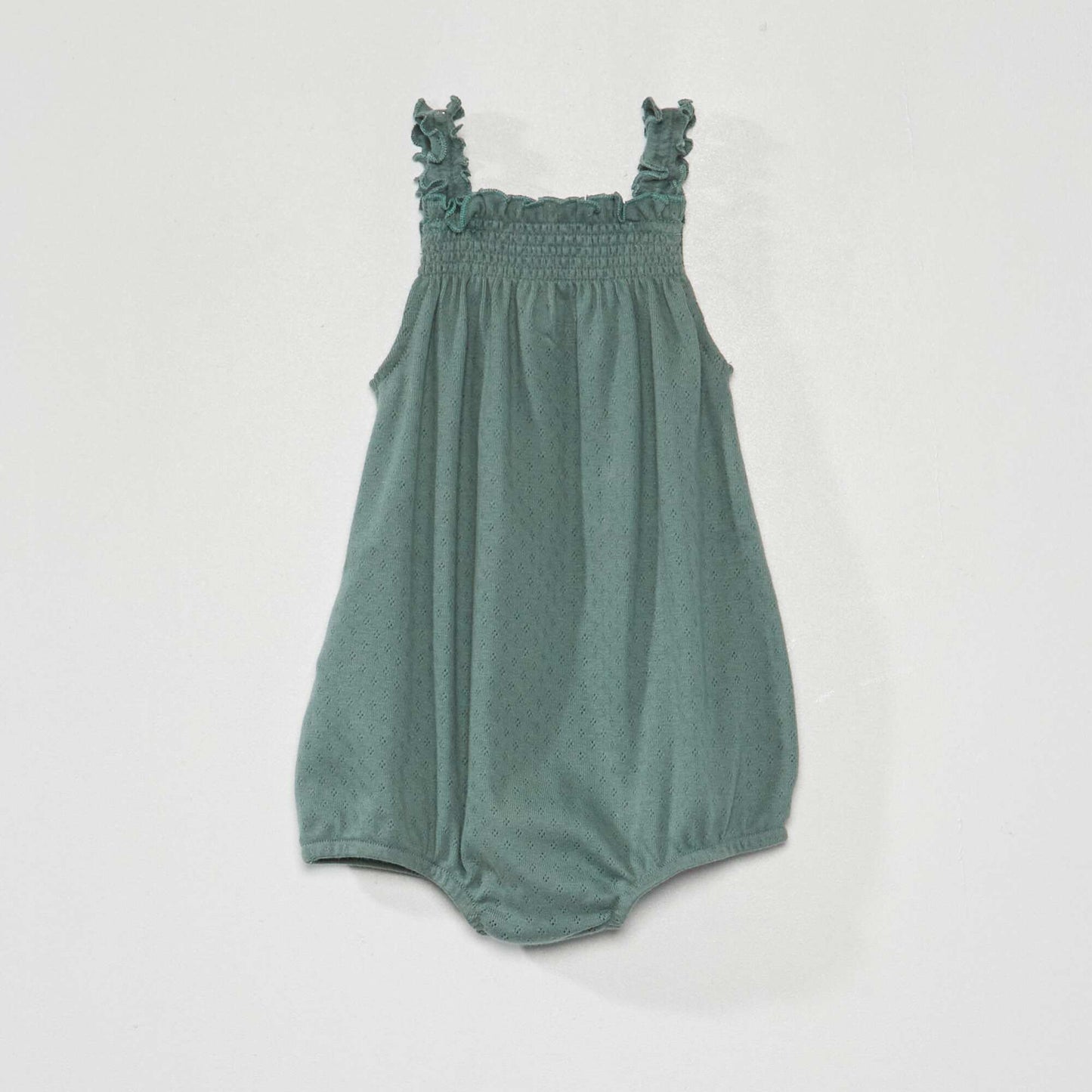 Barboteuse en pointelle Vert