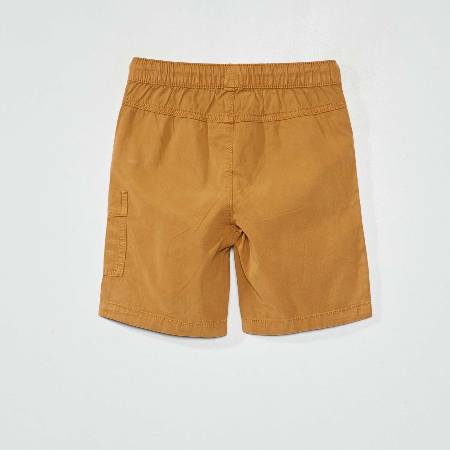 Bermuda uni taille lastiqu e Beige