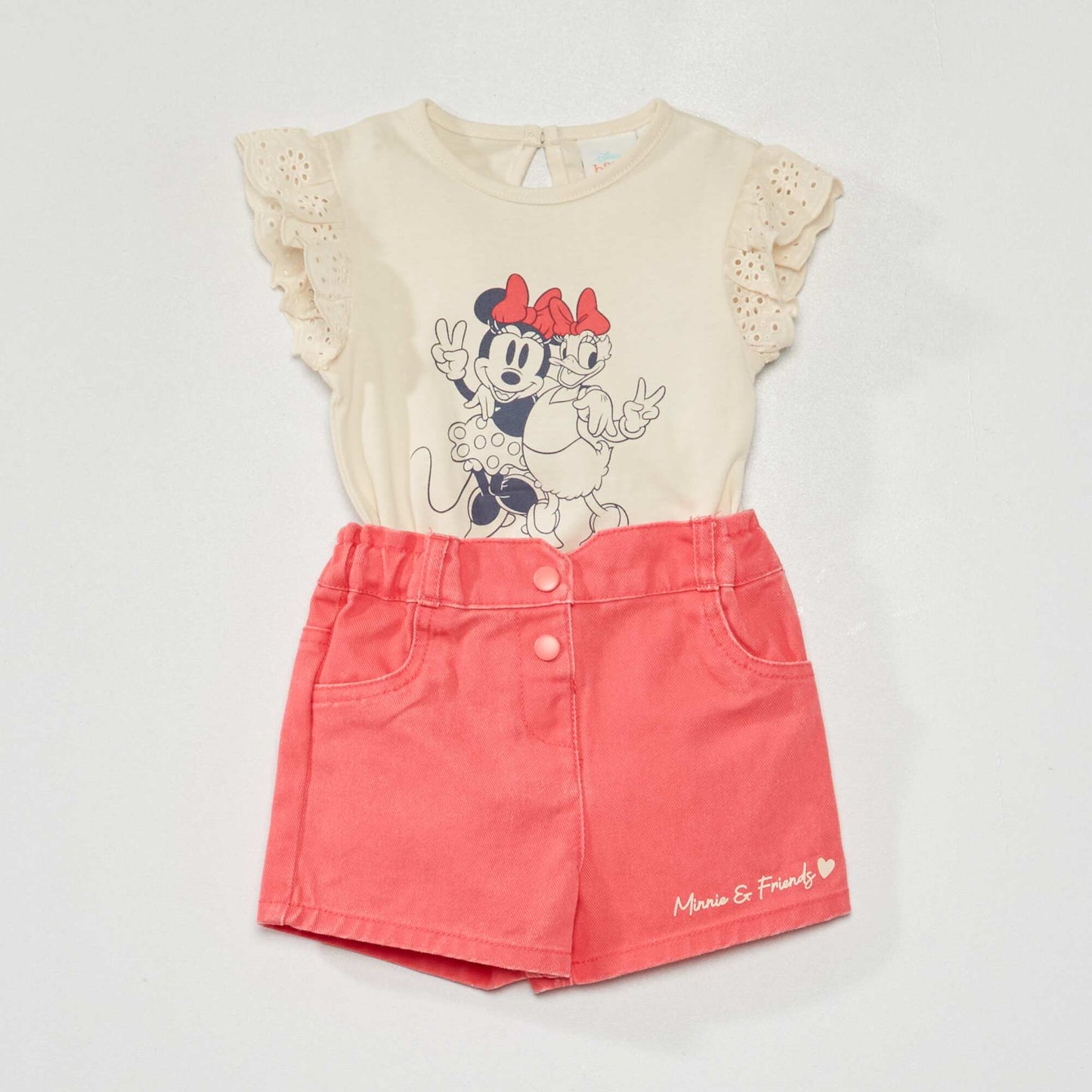Ensemble 'Minnie et Daisy' - 2 pi ces Rose/beige