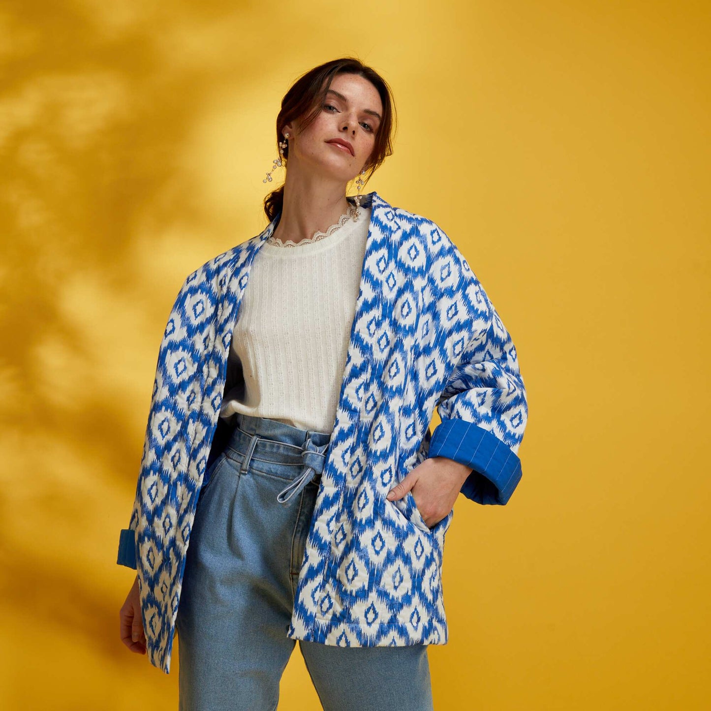Veste matelass e Bleu