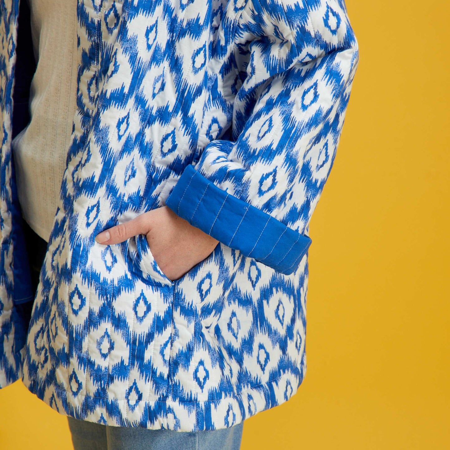 Veste matelass e Bleu