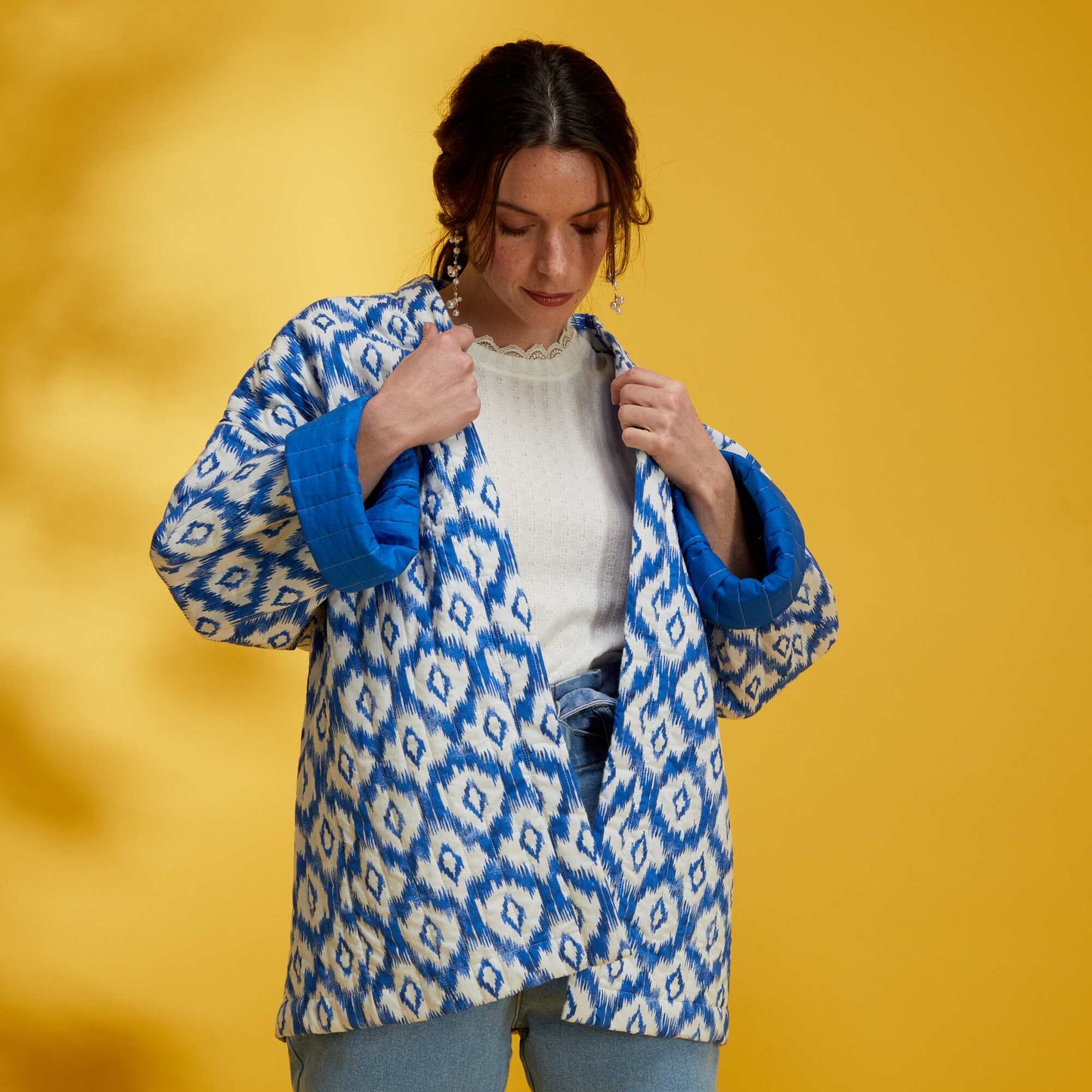 Veste matelass e Bleu