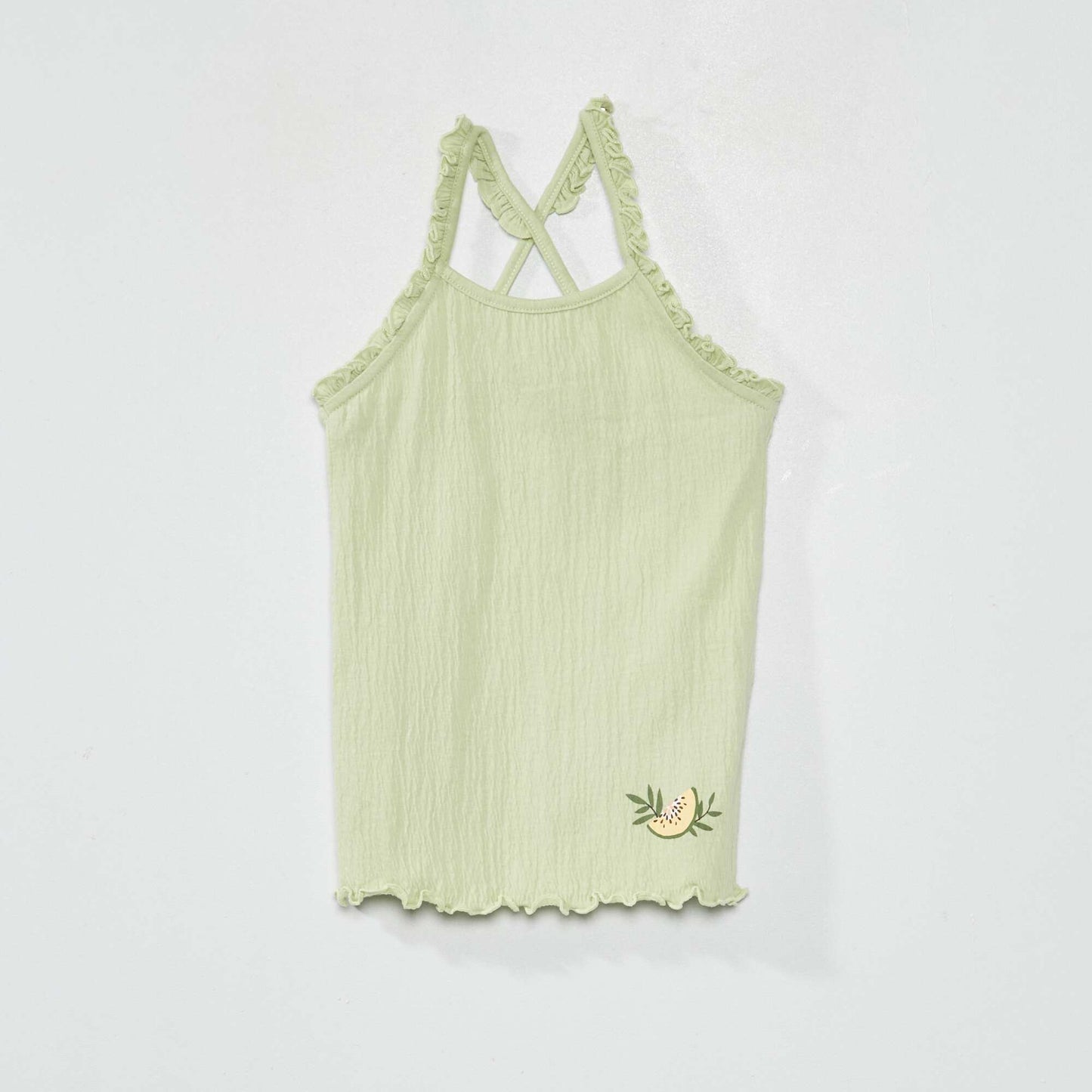 D bardeur en maille gaufr e Vert