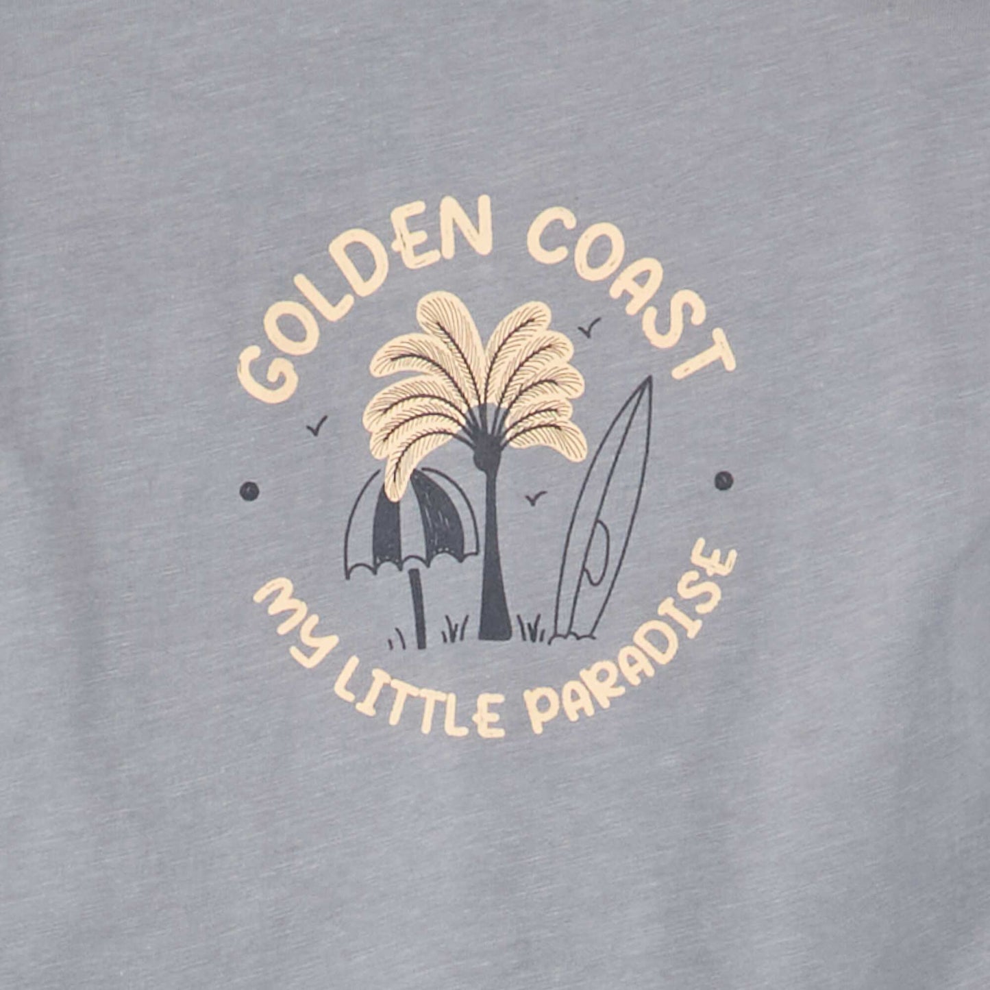 T-shirt imprim manches courtes Bleu
