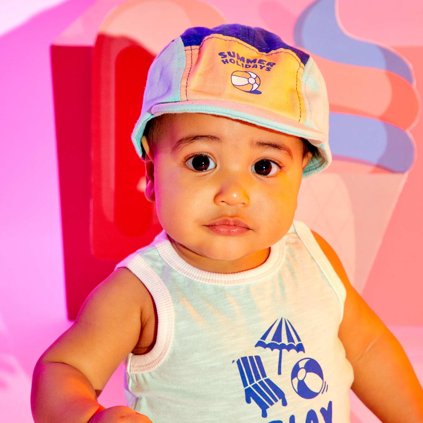 Casquette en toile Bleu