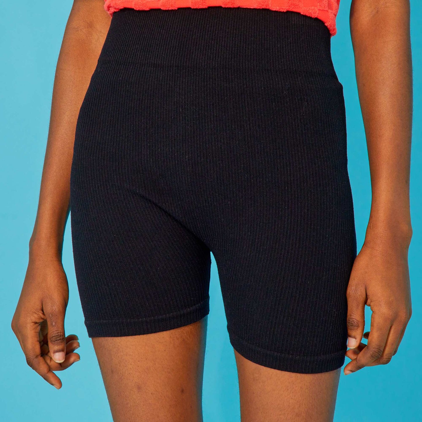 Bermuda cycliste uni noir