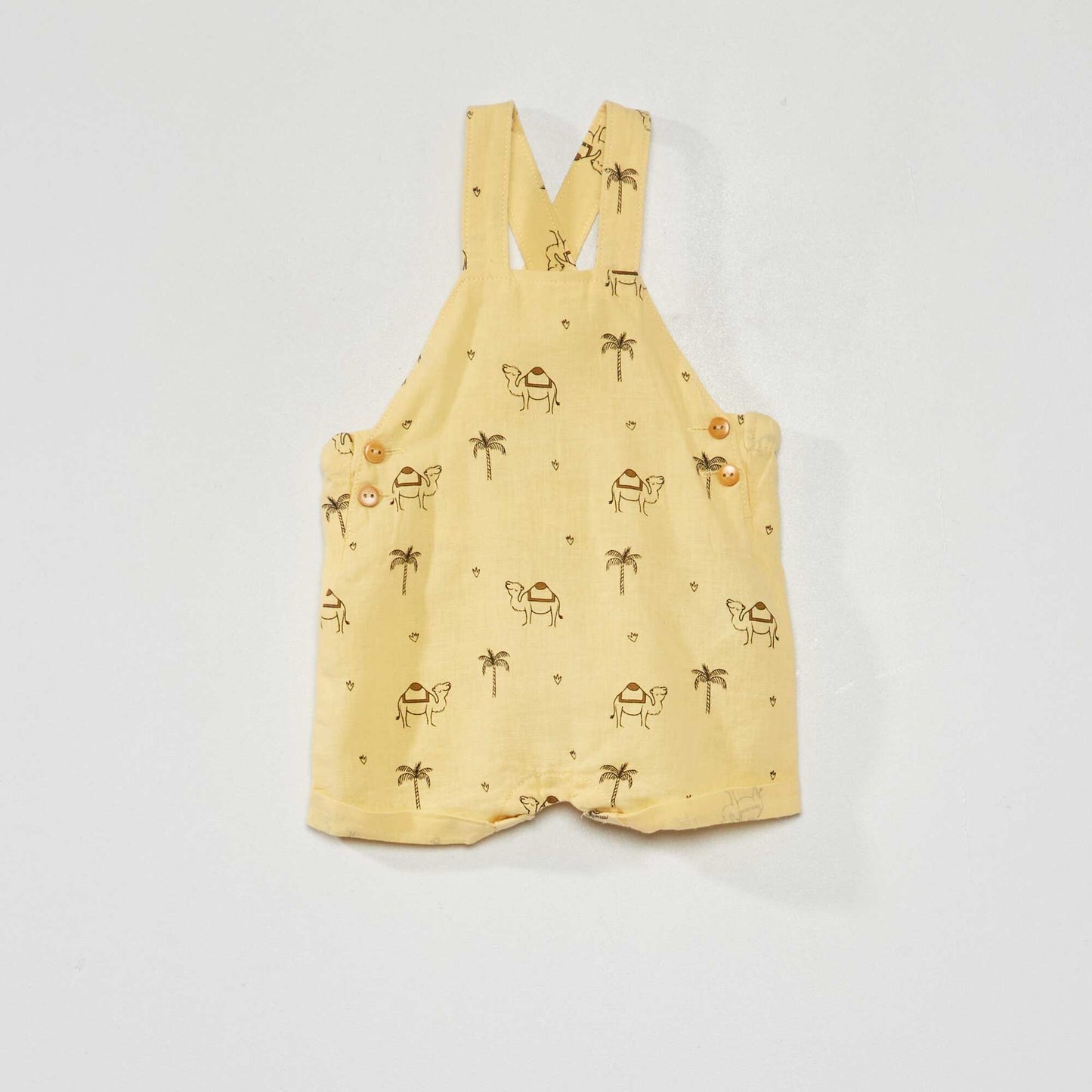 Salopette en lin Jaune