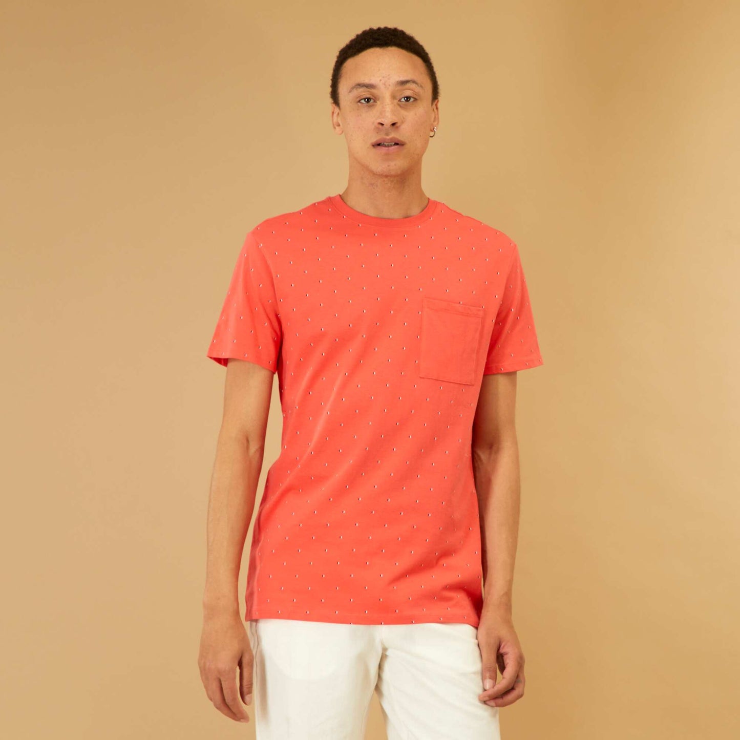 T-shirt manches courtes avec imprim Rouge