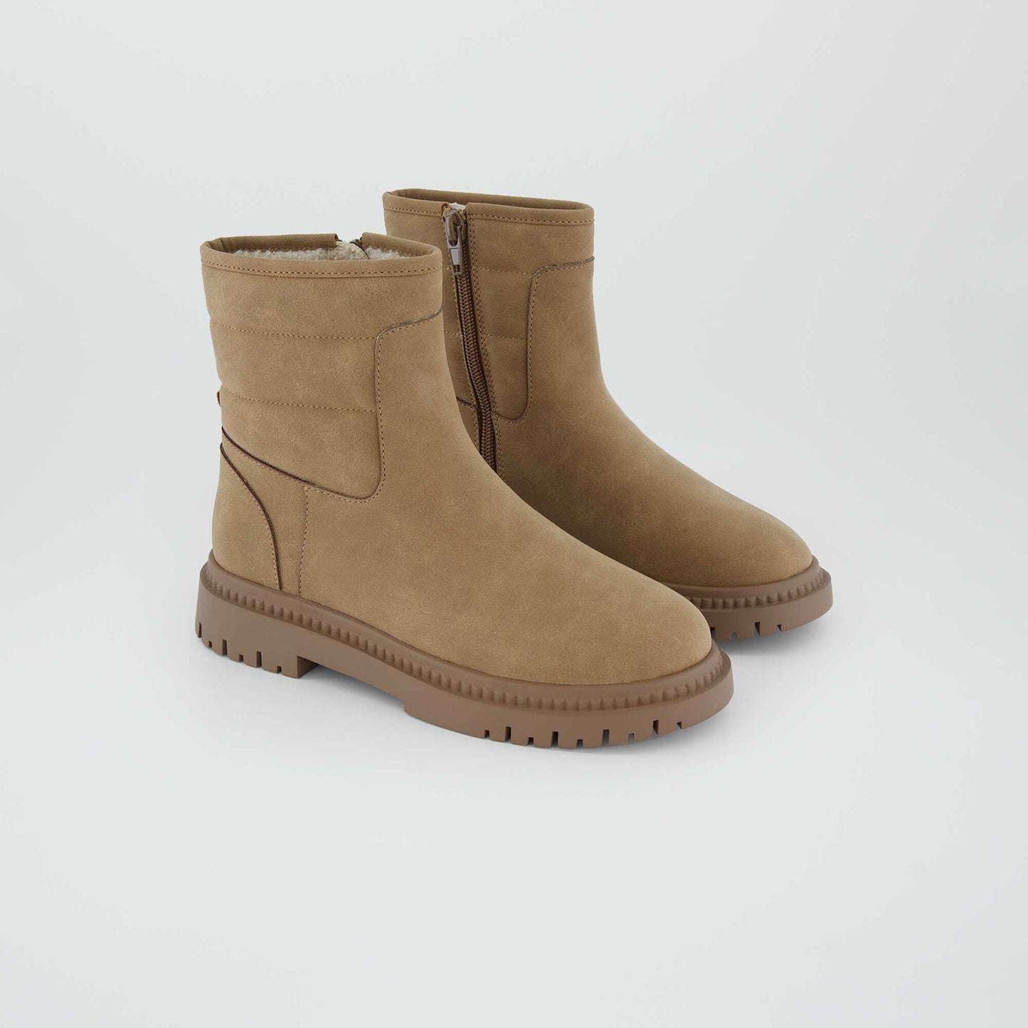 Boots semelle crant e MARRON