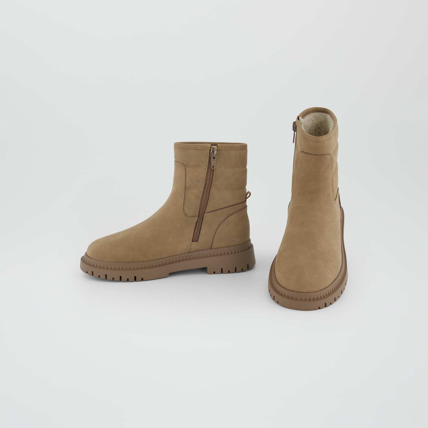 Boots semelle crant e MARRON