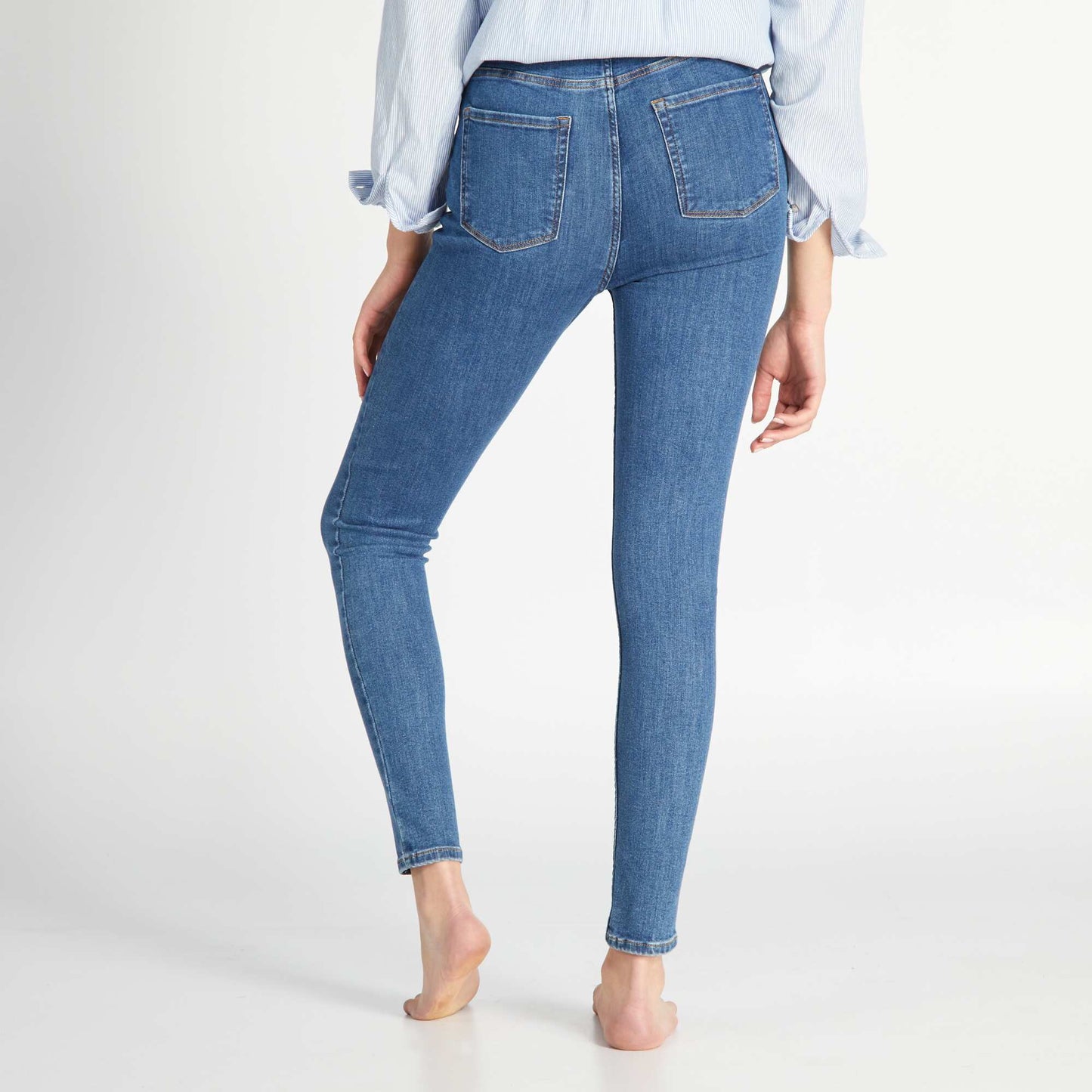 Jean skinny taille haute Stone