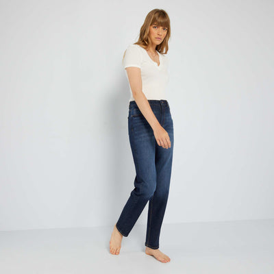Jean regular taille haute - L28 BRUT