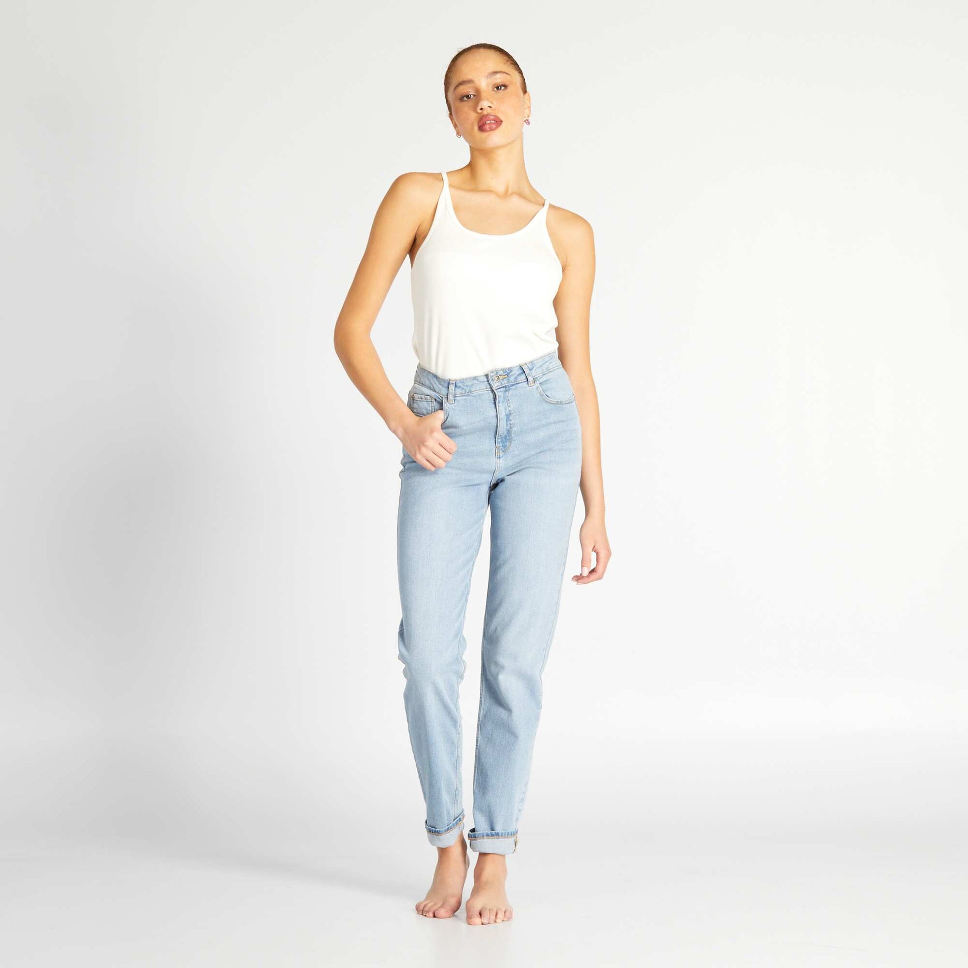 Jean regular taille haute - 34L TRIPLE STONE