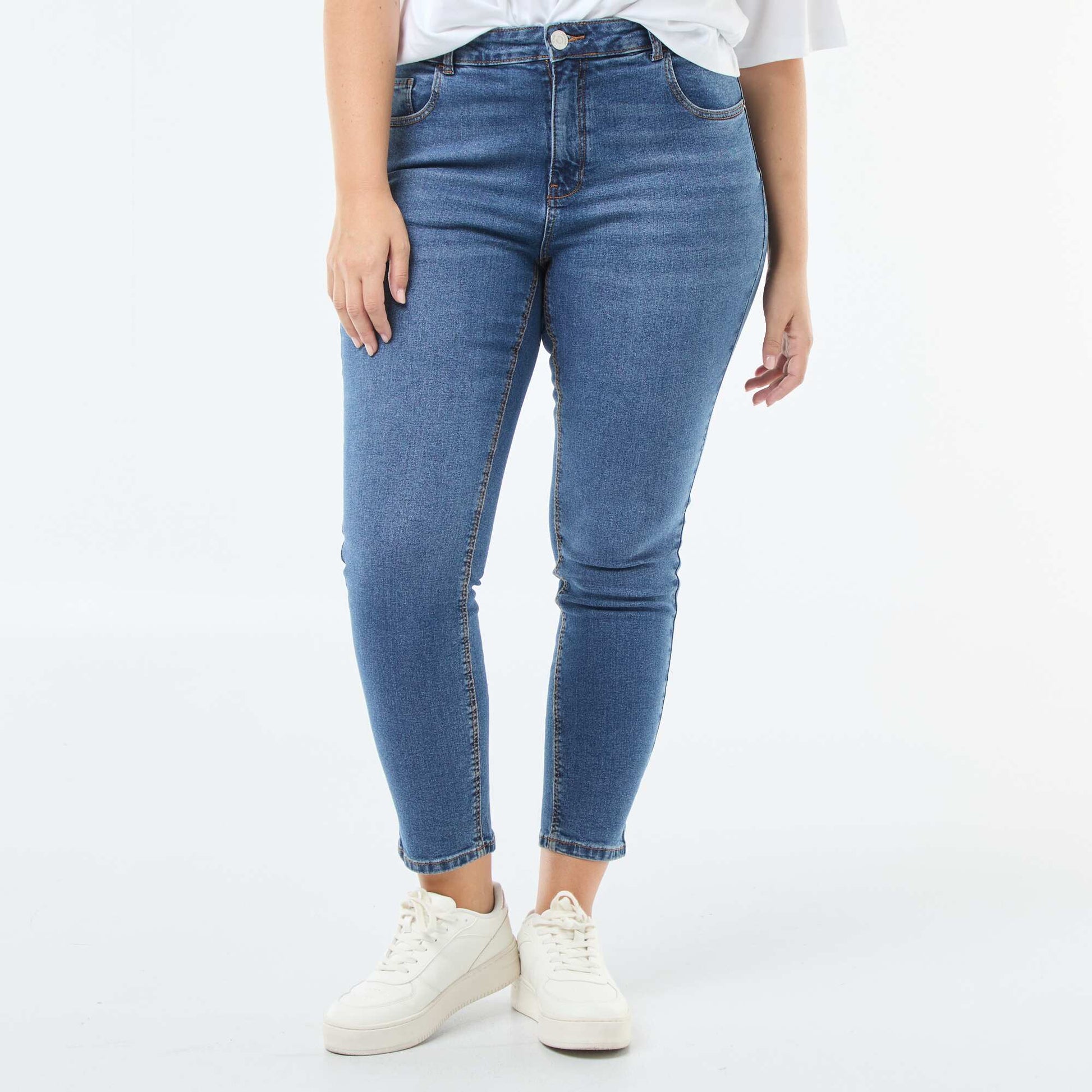Jean slim taille haute - L28 STONE