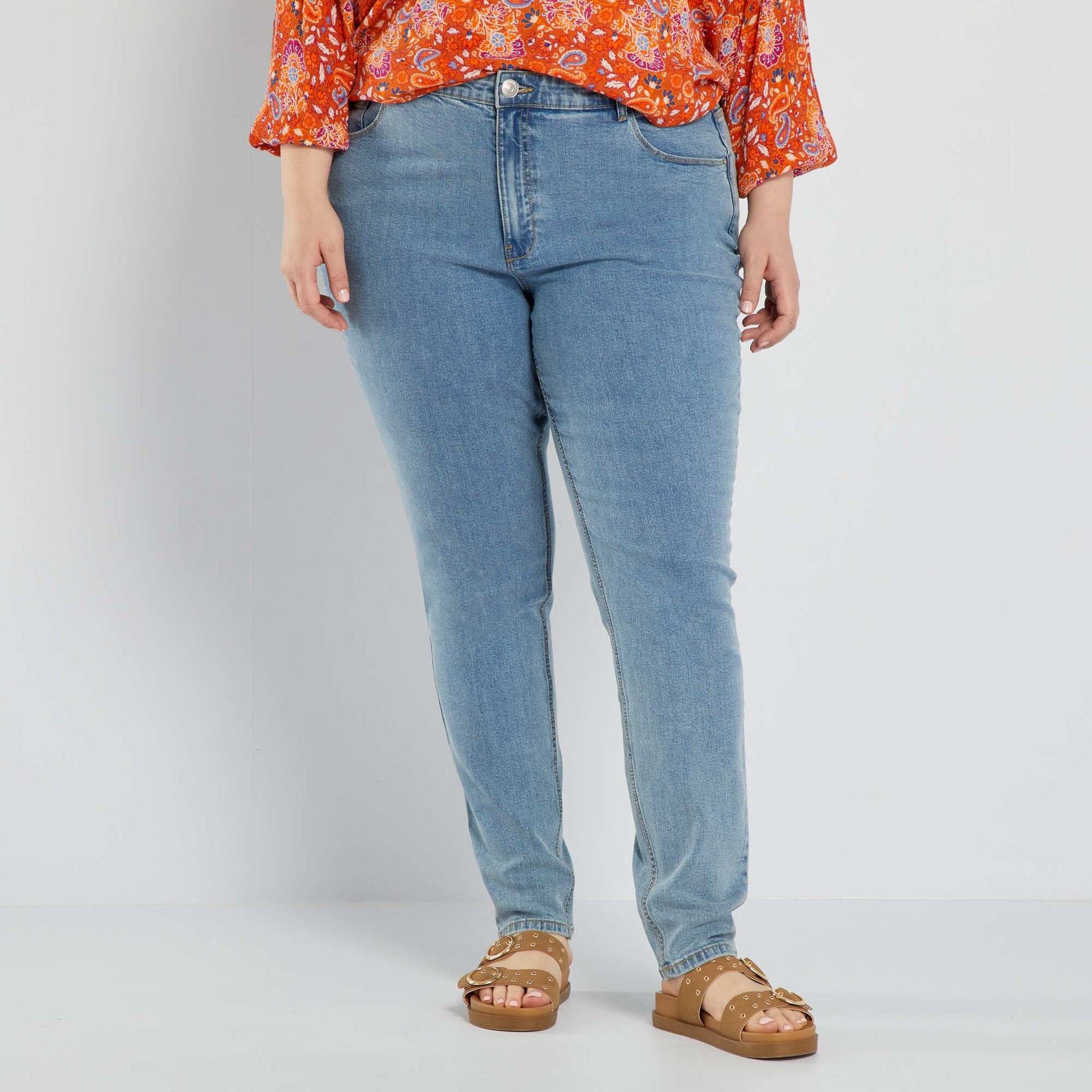 Jean slim taille haute - L28 TRIPLE STONE
