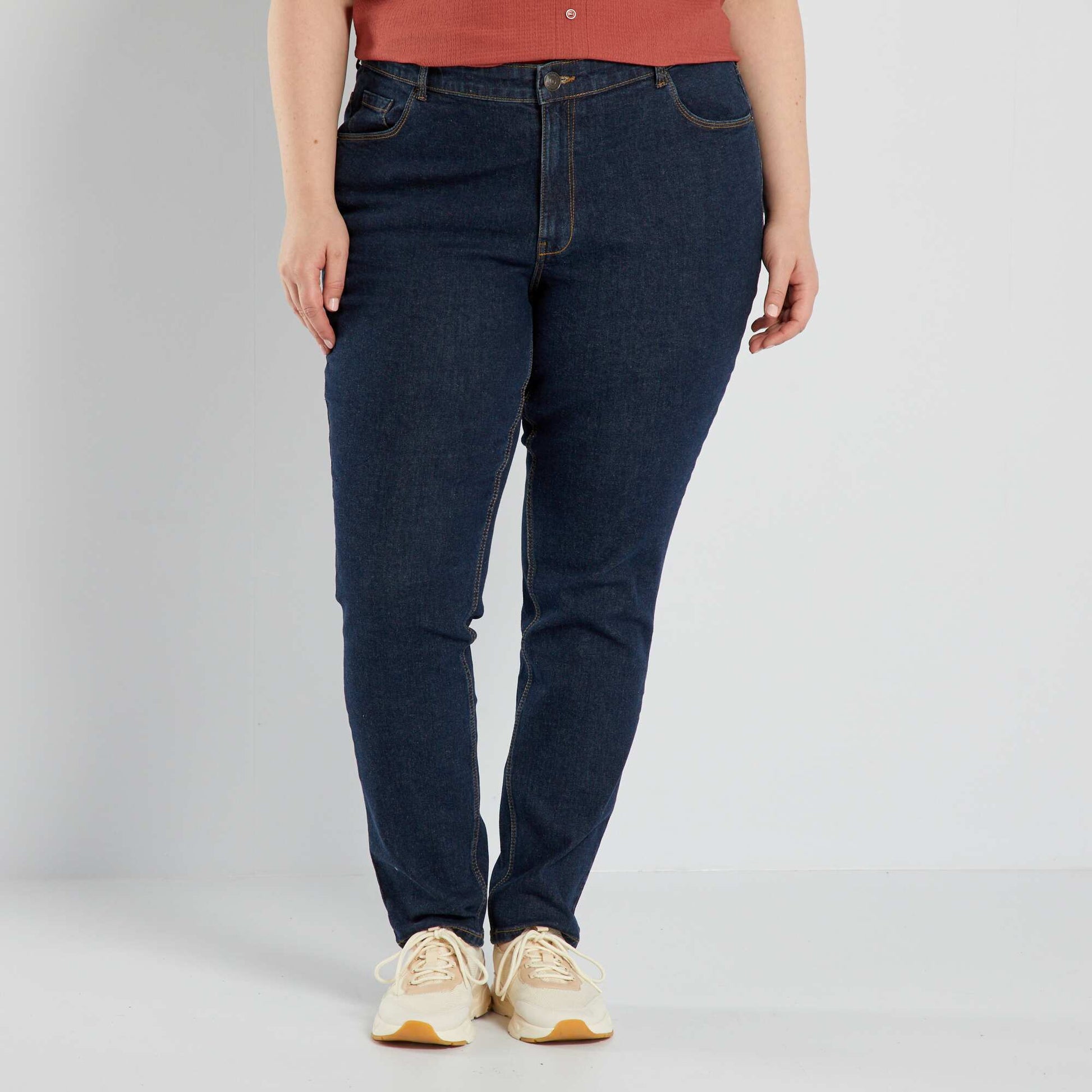 Jean slim à taille haute - L32 BRUT
