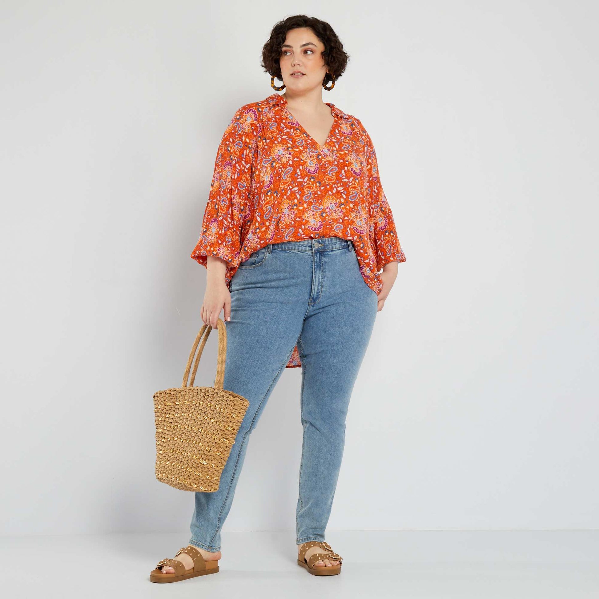 Jean slim à taille haute - L34 TRIPLE STONE