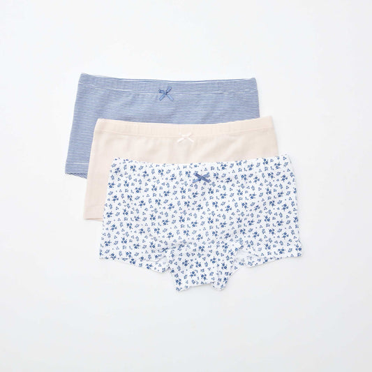 Lot de 3 shortys BLANC