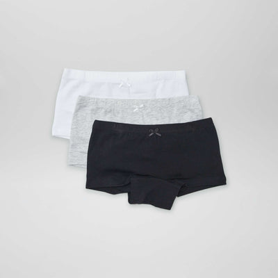 Lot de 3 shortys Blanc/noir
