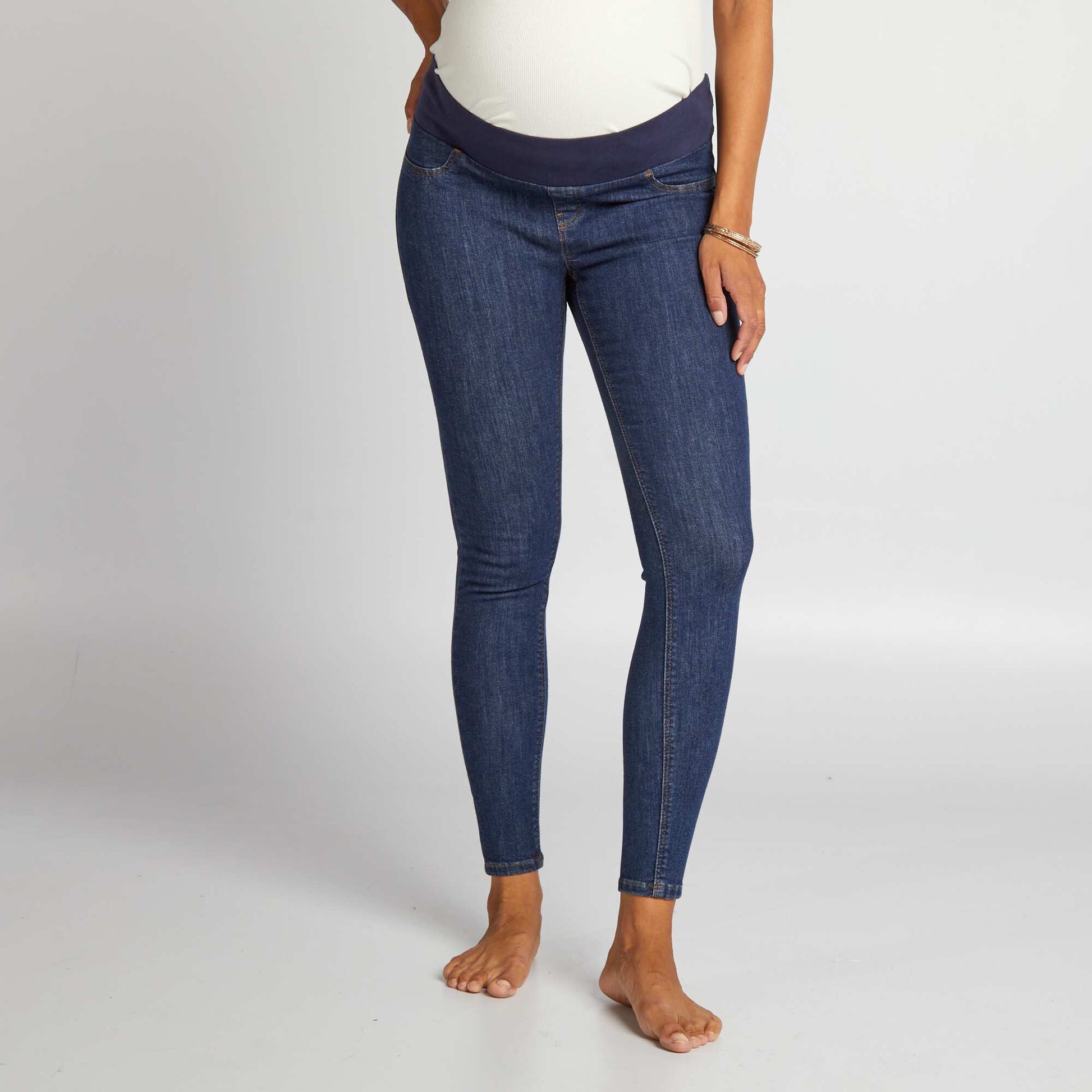 Jean grossesse skinny super stretch - Debut de grossesse - petit bandeau BRUT