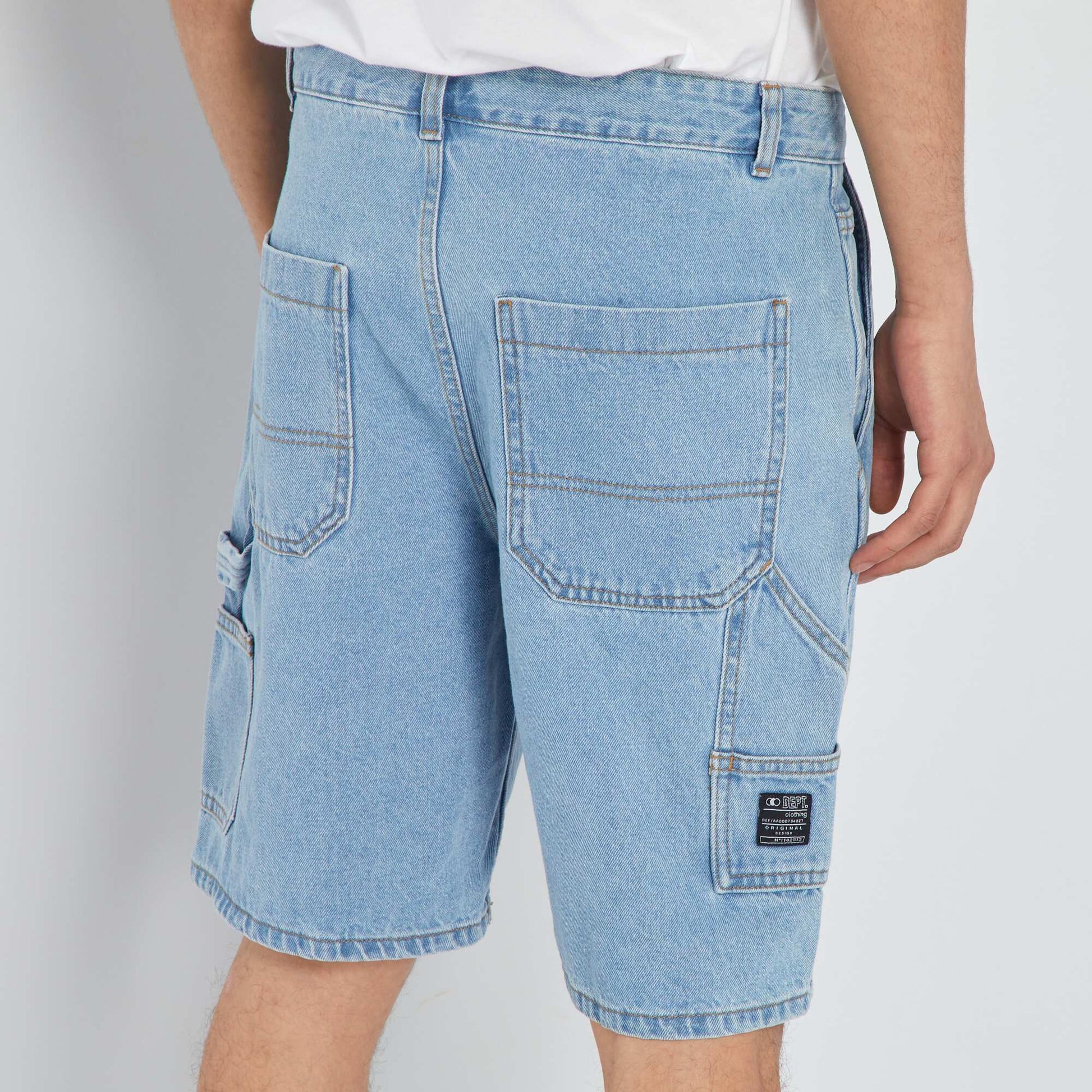 Bermuda en jean Bleu